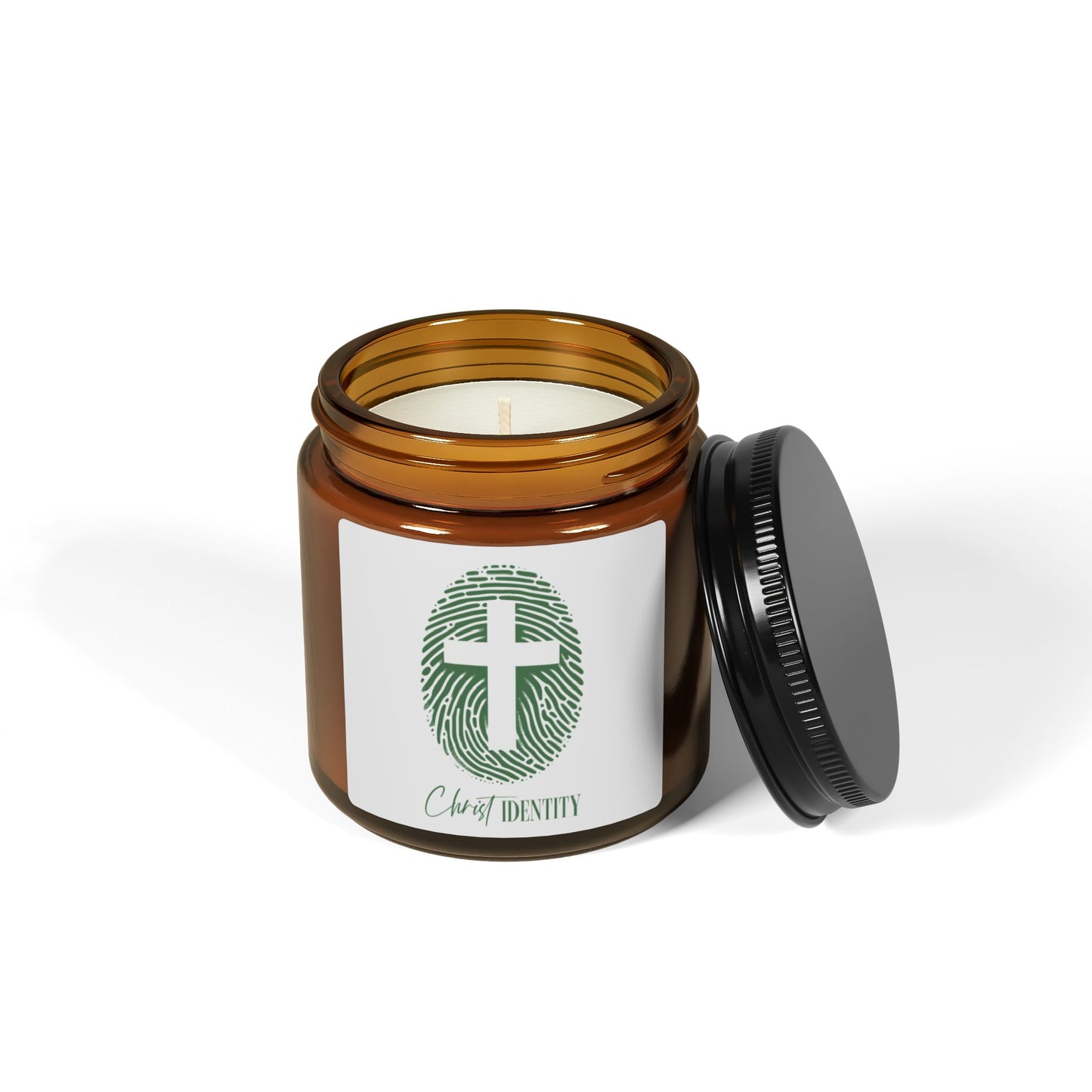 Inspirational Scented Soy Candle - Christ Identity, Relaxation Gift, Home Decor, Spirituality, Uplifting Candles