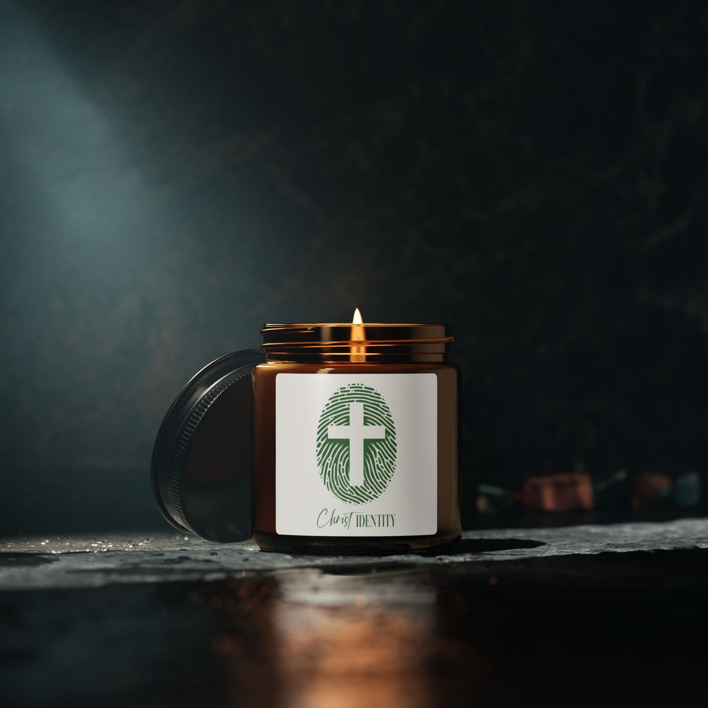 Inspirational Scented Soy Candle - Christ Identity, Relaxation Gift, Home Decor, Spirituality, Uplifting Candles