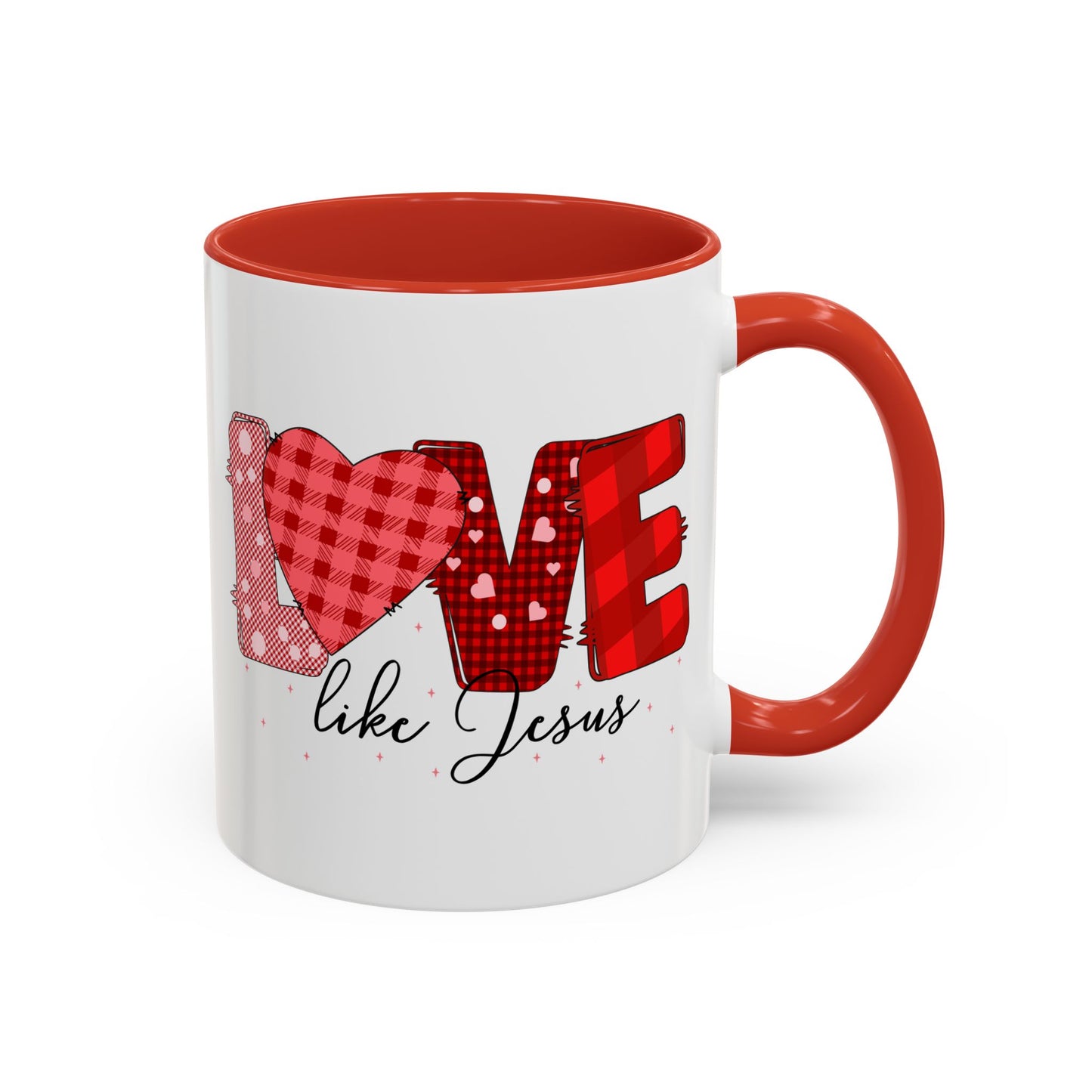 Love Like Jesus Accent Coffee Mug - Perfect Gift for Coffee Lovers, Inspirational Mug for Holidays, Home Décor, Christian Gifts, Home