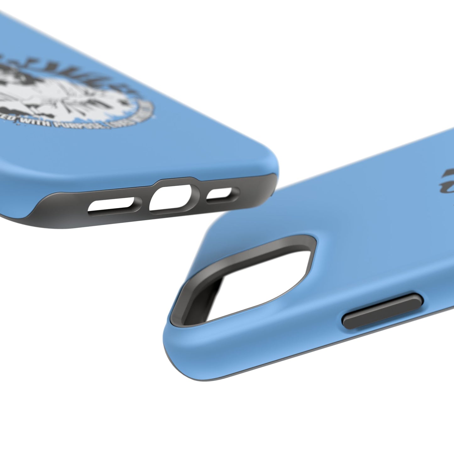 Durable Impact-Resistant Phone Case - 'Created with Purpose, Loved Without Limits' Design