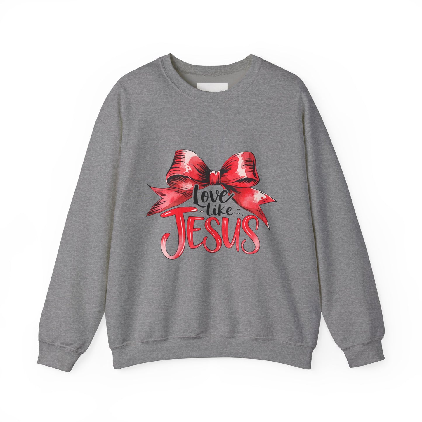 Love Like Jesus Sweatshirt | Inspirational Crewneck | Faith-Based Apparel | Christian Gift | Cozy Church Wear, Religious Motivation,