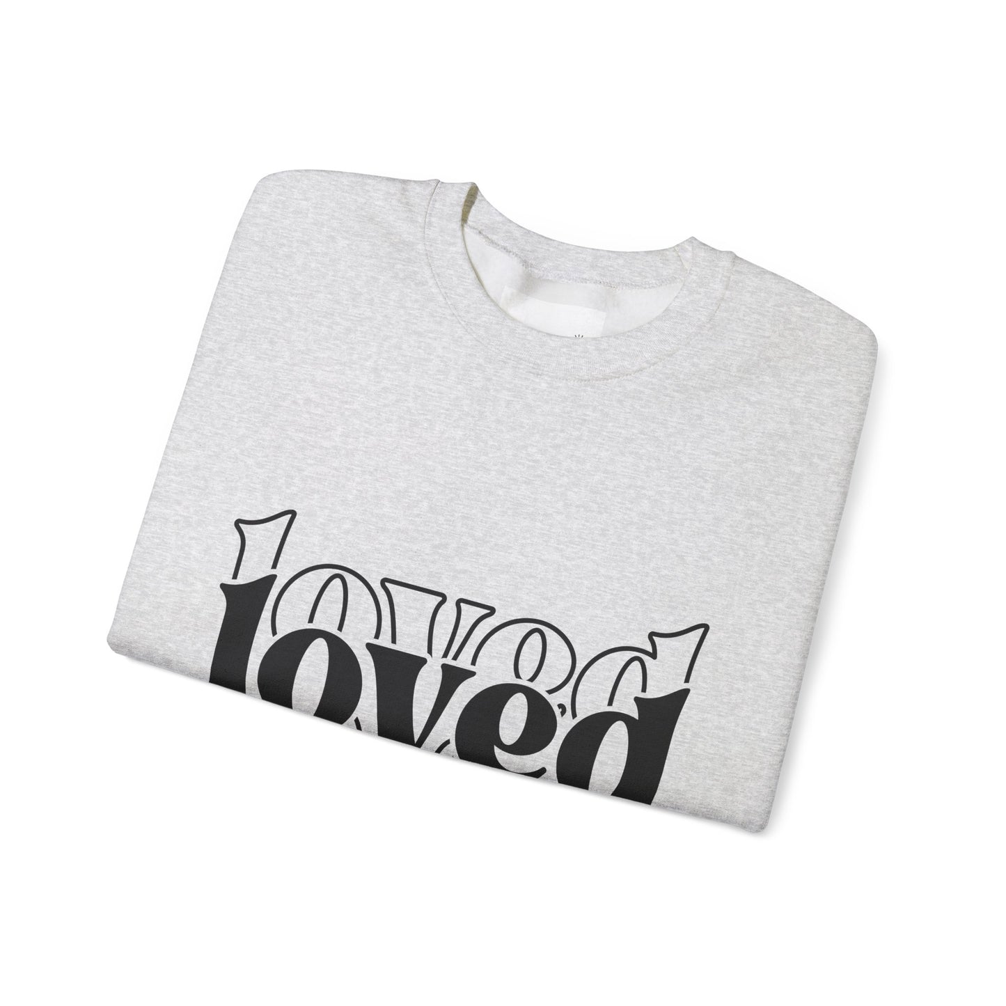 Loved Crewneck Sweatshirt | Cozy Christian Apparel, Perfect for Faith Events, Gift for Her, Church Outfits, Inspirational Fashion