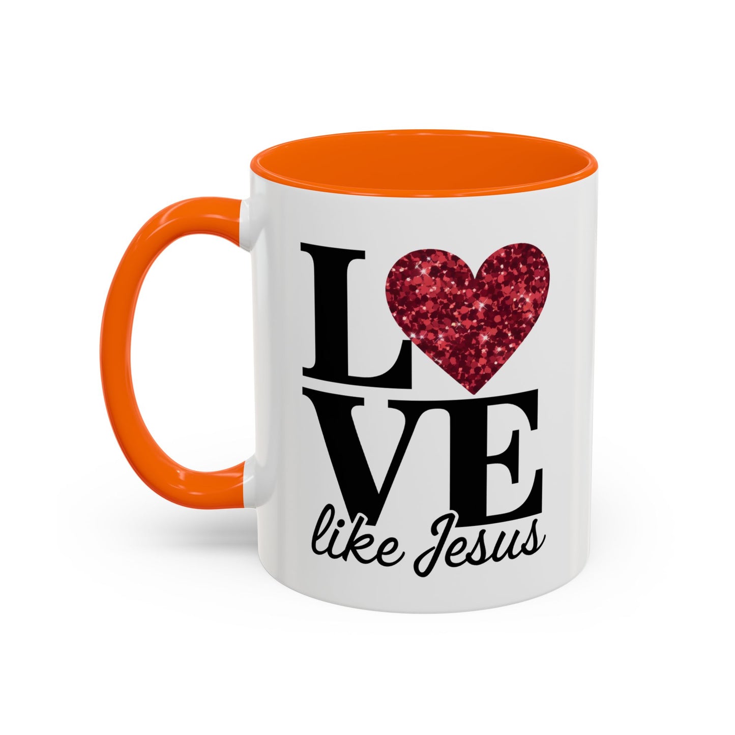 Inspirational Love Mug - Heart Design, Perfect Gift for Christians, Quotes Mug, Coffee Lover's Gift, Decorate Your Kitchen