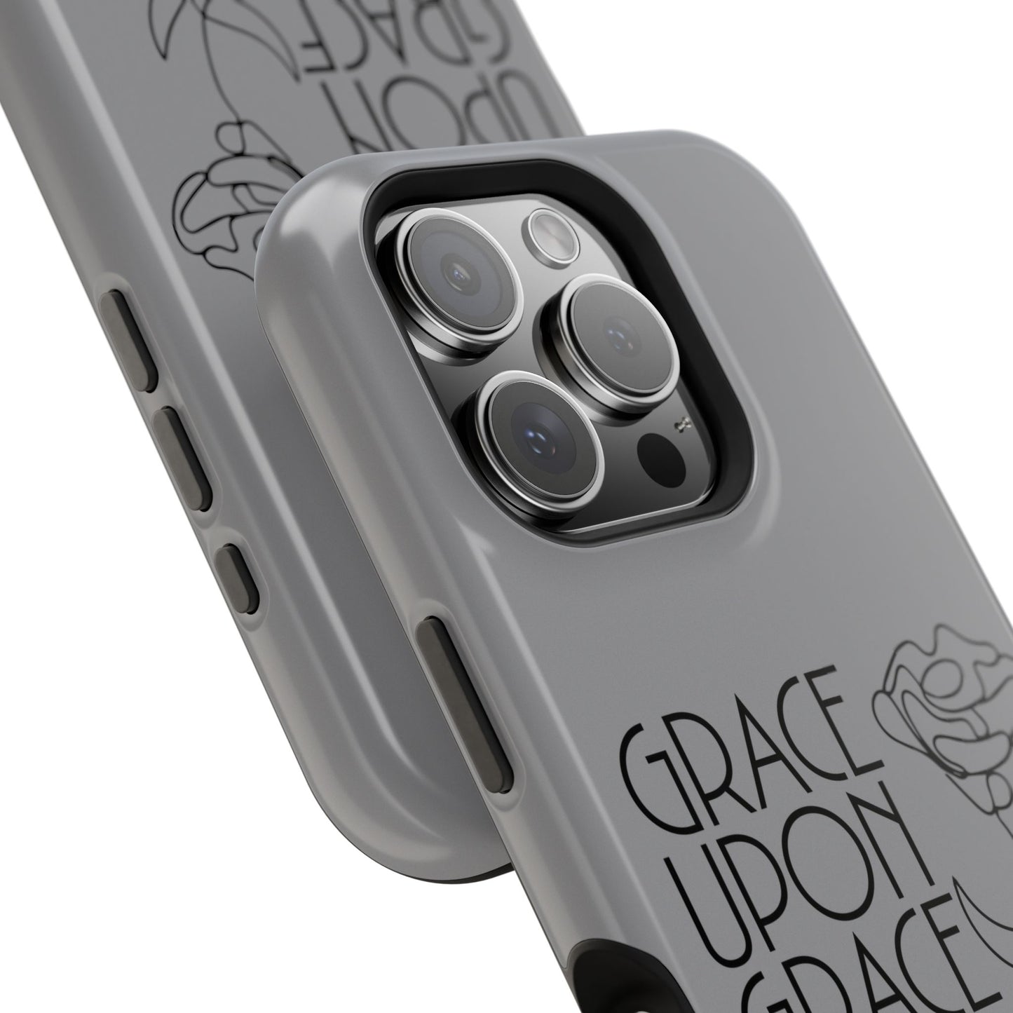 Inspirational Magnetic Phone Case - 'Grace Upon Grace' Design