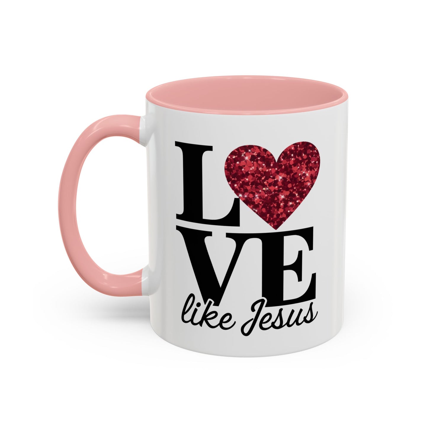 Inspirational Love Mug - Heart Design, Perfect Gift for Christians, Quotes Mug, Coffee Lover's Gift, Decorate Your Kitchen