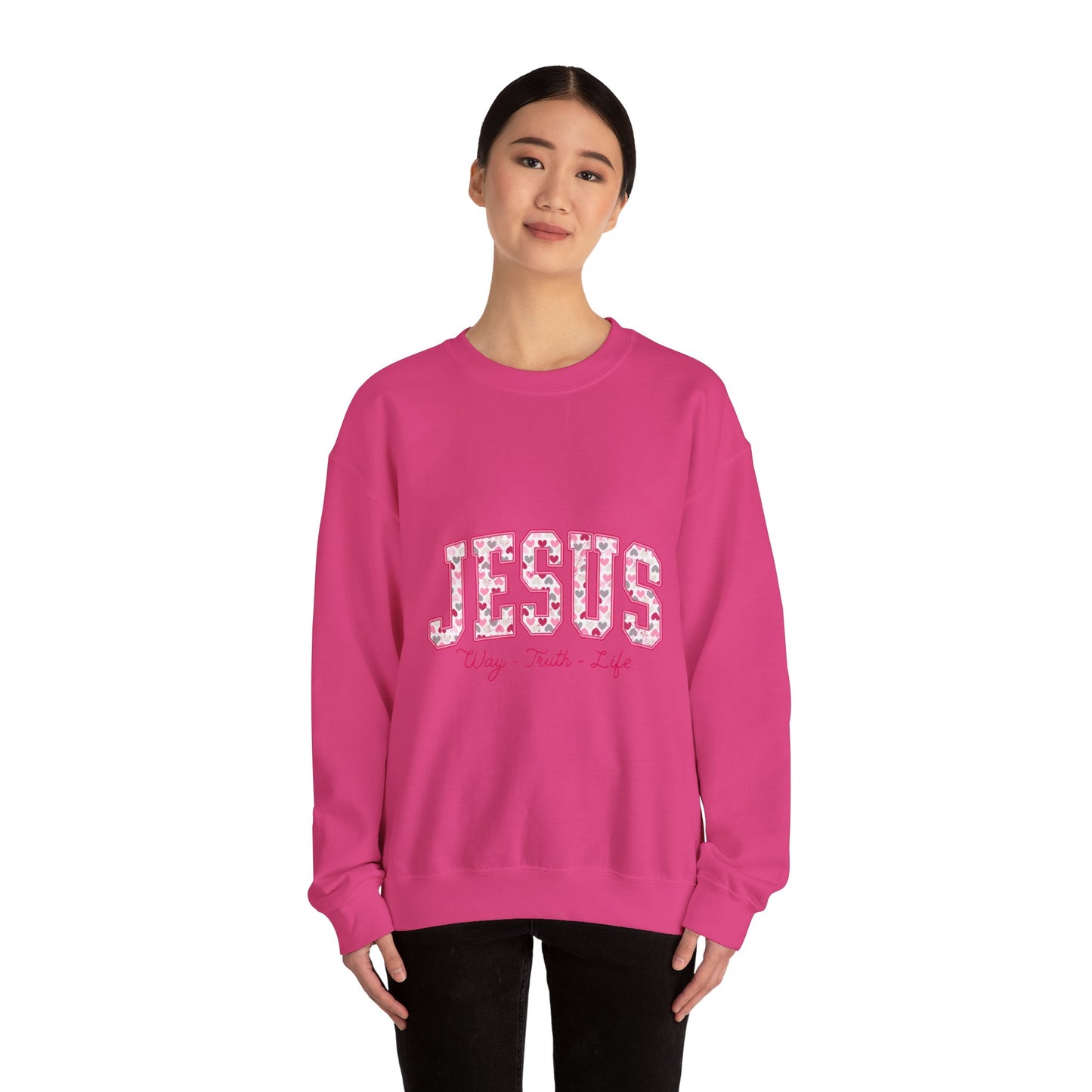 Inspirational Jesus Crewneck Sweatshirt - Faith-Based Apparel, Christian Gift, Cozy Style, Casual Wear, Spiritual Vibe