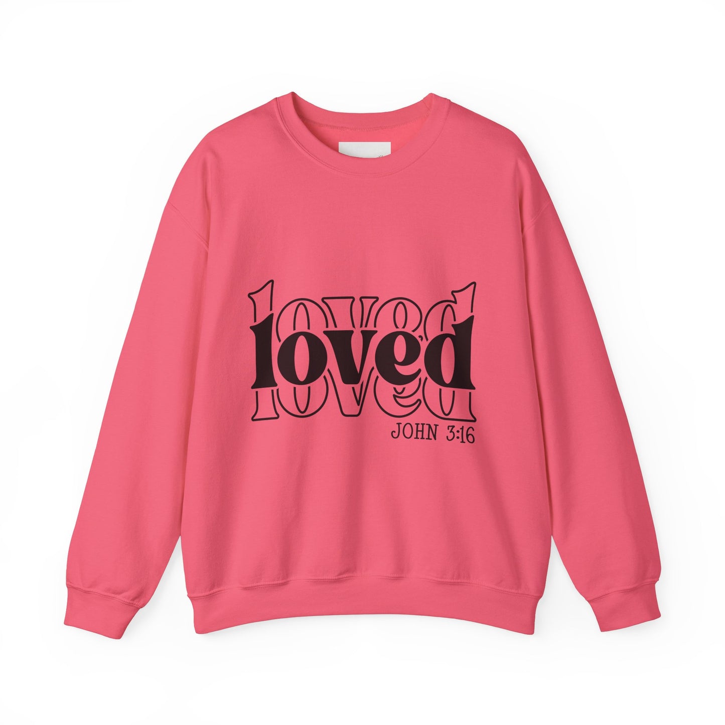 Loved Crewneck Sweatshirt | Cozy Christian Apparel, Perfect for Faith Events, Gift for Her, Church Outfits, Inspirational Fashion