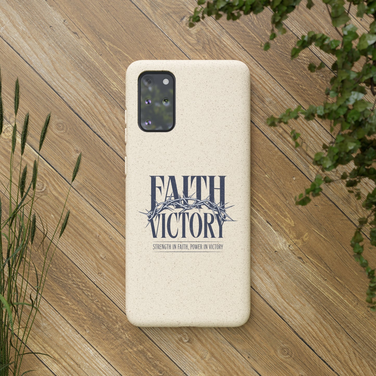 Biodegradable Phone Case - Faith & Victory Design