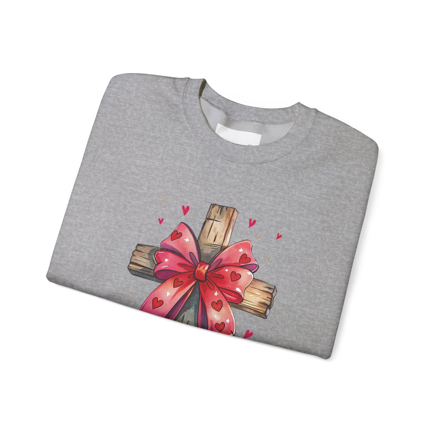 Faith-Inspired Crewneck Sweatshirt, Cozy Christian Gift, Jesus Love Apparel, Church Sweatshirt, Cute Casual Outfit