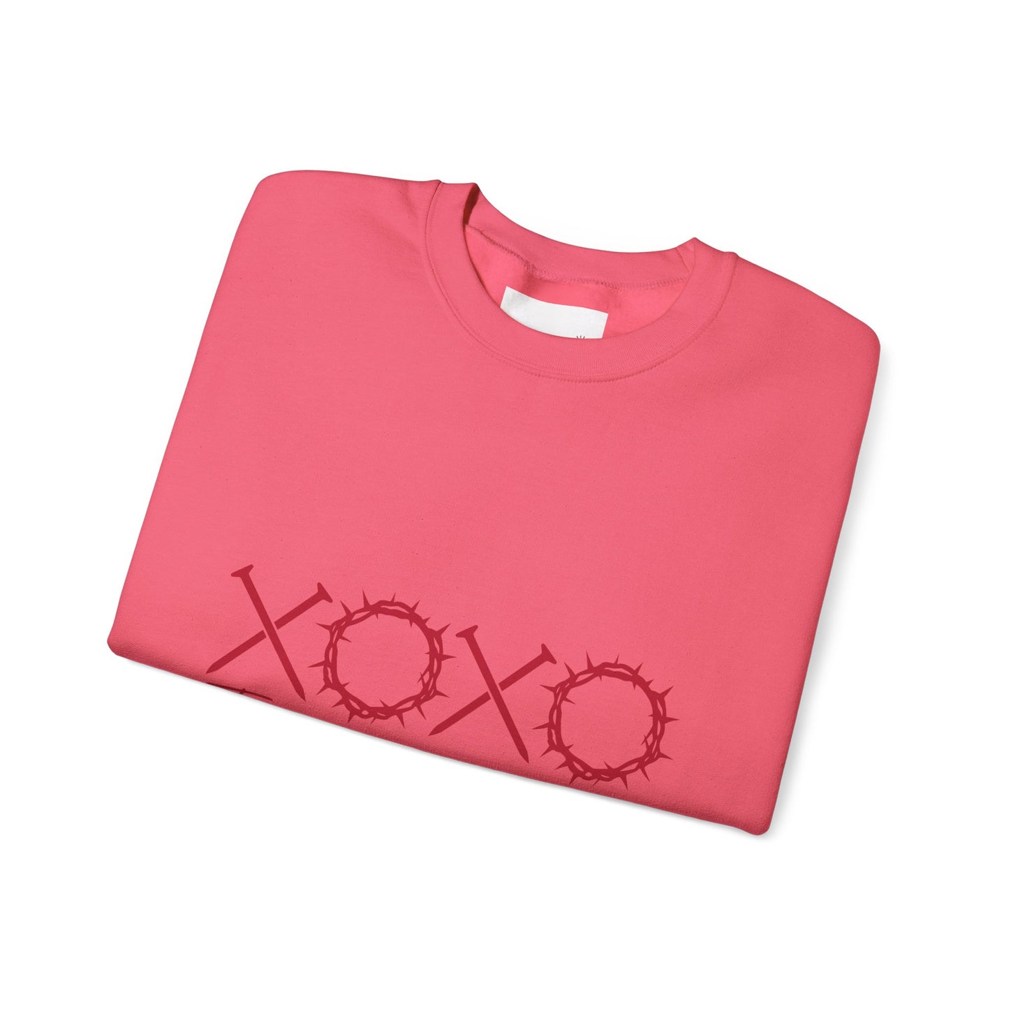 XOXO Love Letters Crewneck Sweatshirt, Unisex Valentines Gift, Cozy Sweatshirt, Perfect for Couples, Romantic Apparel, Casual Wear