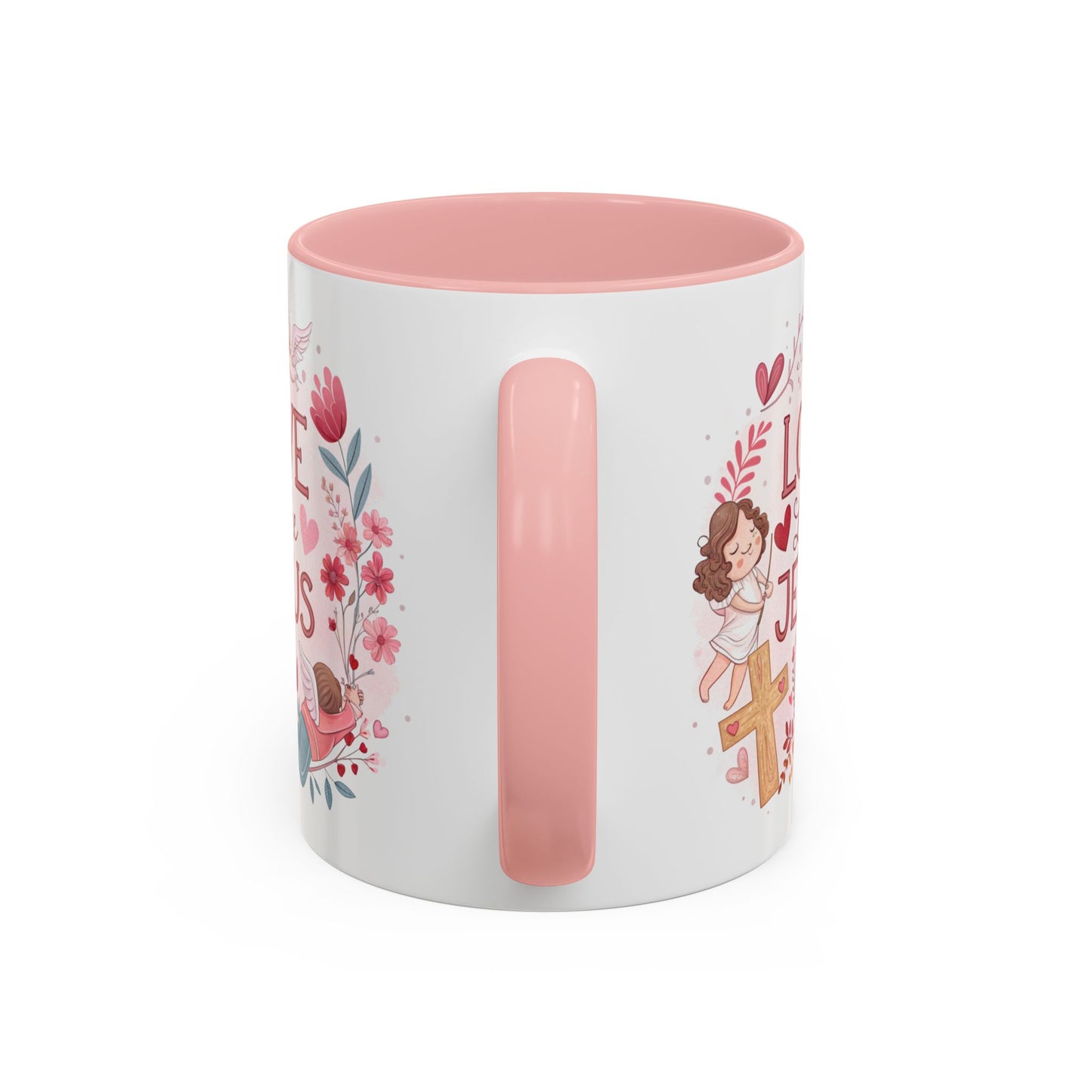 Inspirational Accent Coffee Mug - "Love Like Jesus" Design, Motivational Gift for Christians, Religious Home Decor, Unique Coffee Lover's