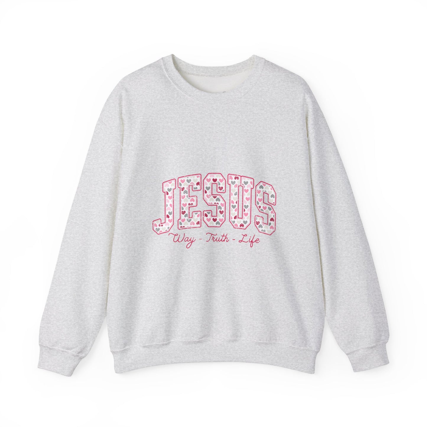 Inspirational Jesus Crewneck Sweatshirt - Faith-Based Apparel, Christian Gift, Cozy Style, Casual Wear, Spiritual Vibe