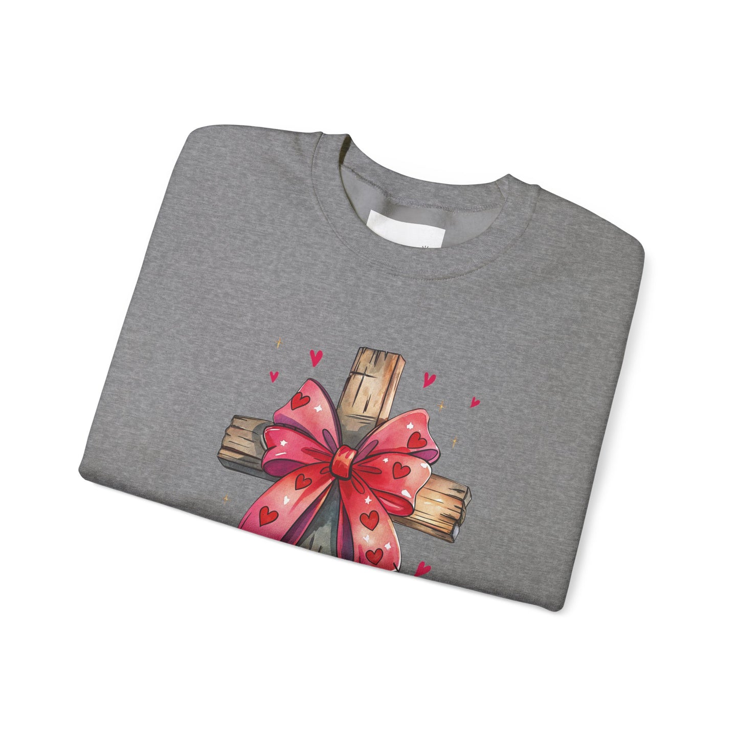 Faith-Inspired Crewneck Sweatshirt, Cozy Christian Gift, Jesus Love Apparel, Church Sweatshirt, Cute Casual Outfit