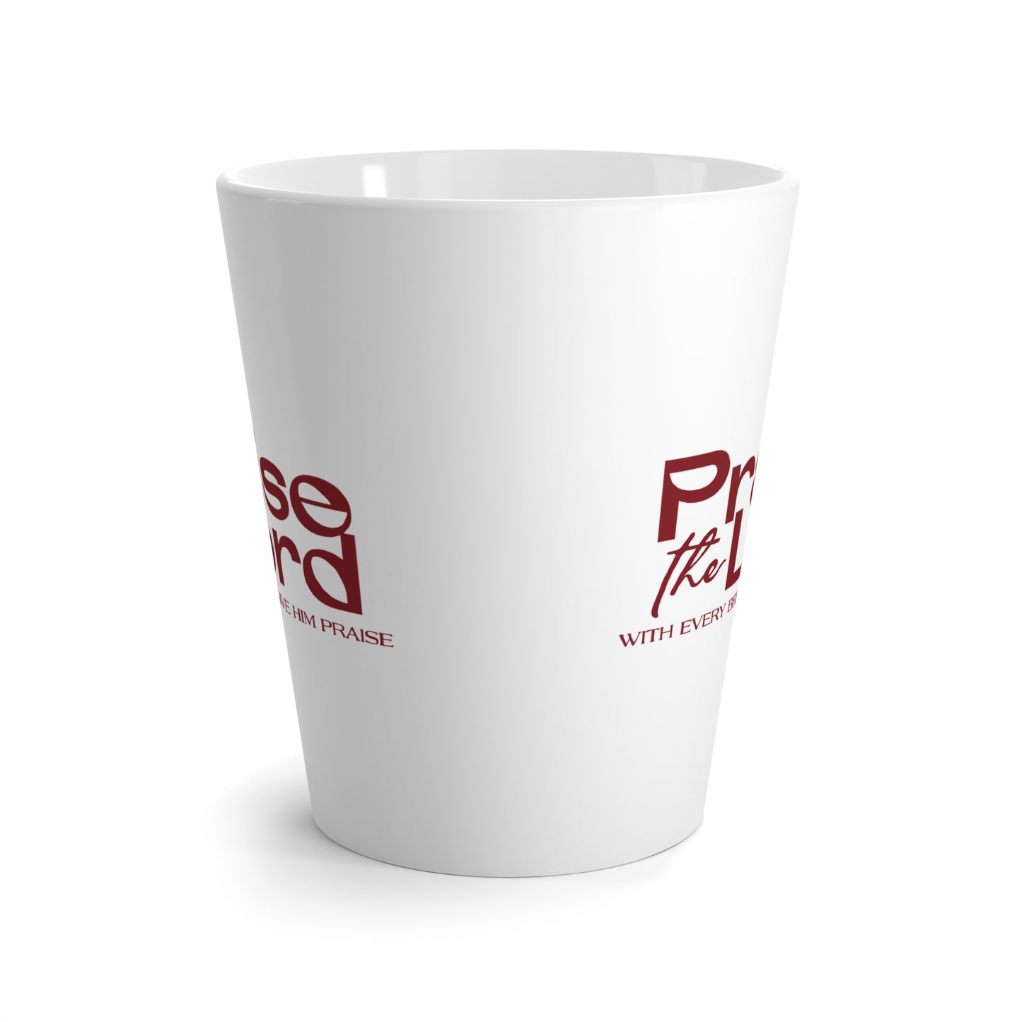 Inspirational Latte Mug - "Praise the Lord" - Perfect Gift for Faith & Coffee Lovers
