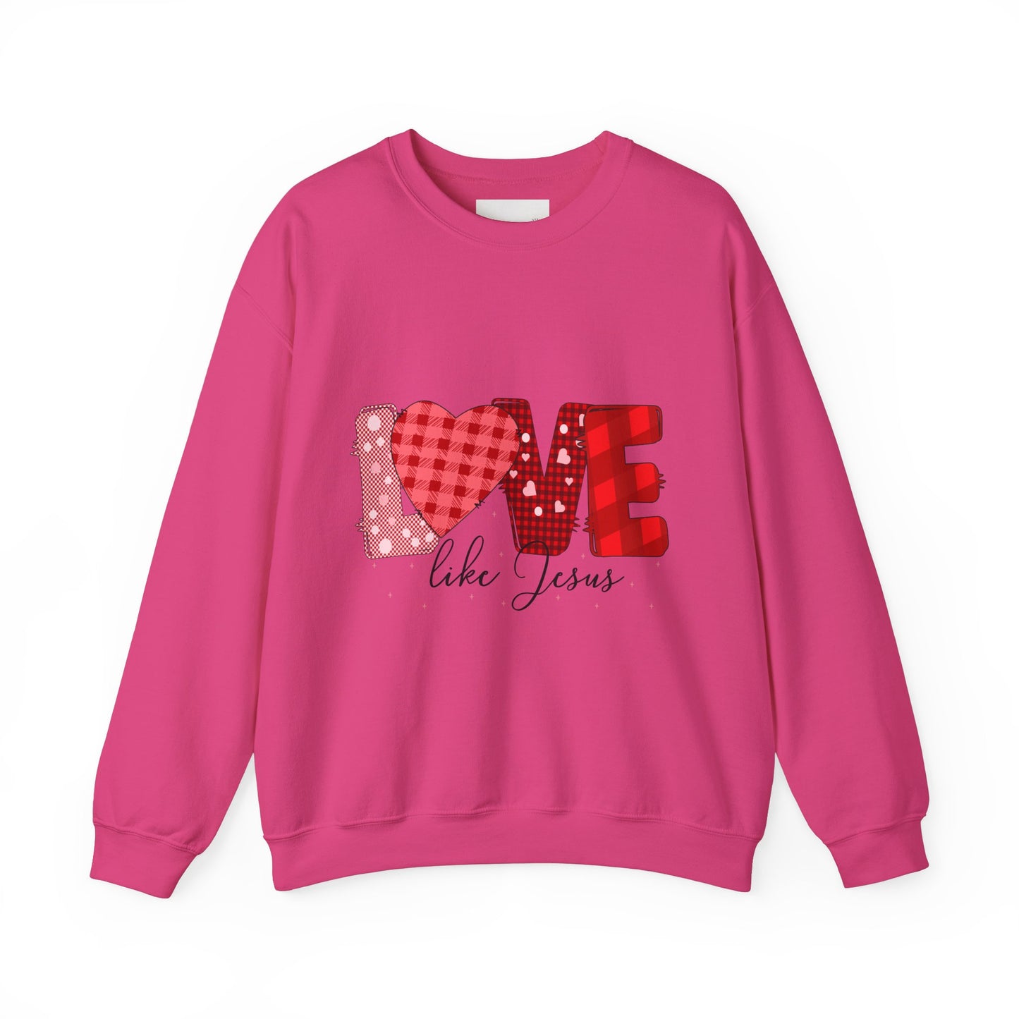 Love Like Jesus Sweatshirt | Cozy Crewneck for Faith & Love | Perfect for Easter, Valentine's Day, Christian Gifts, Casual Wear, Bible Study