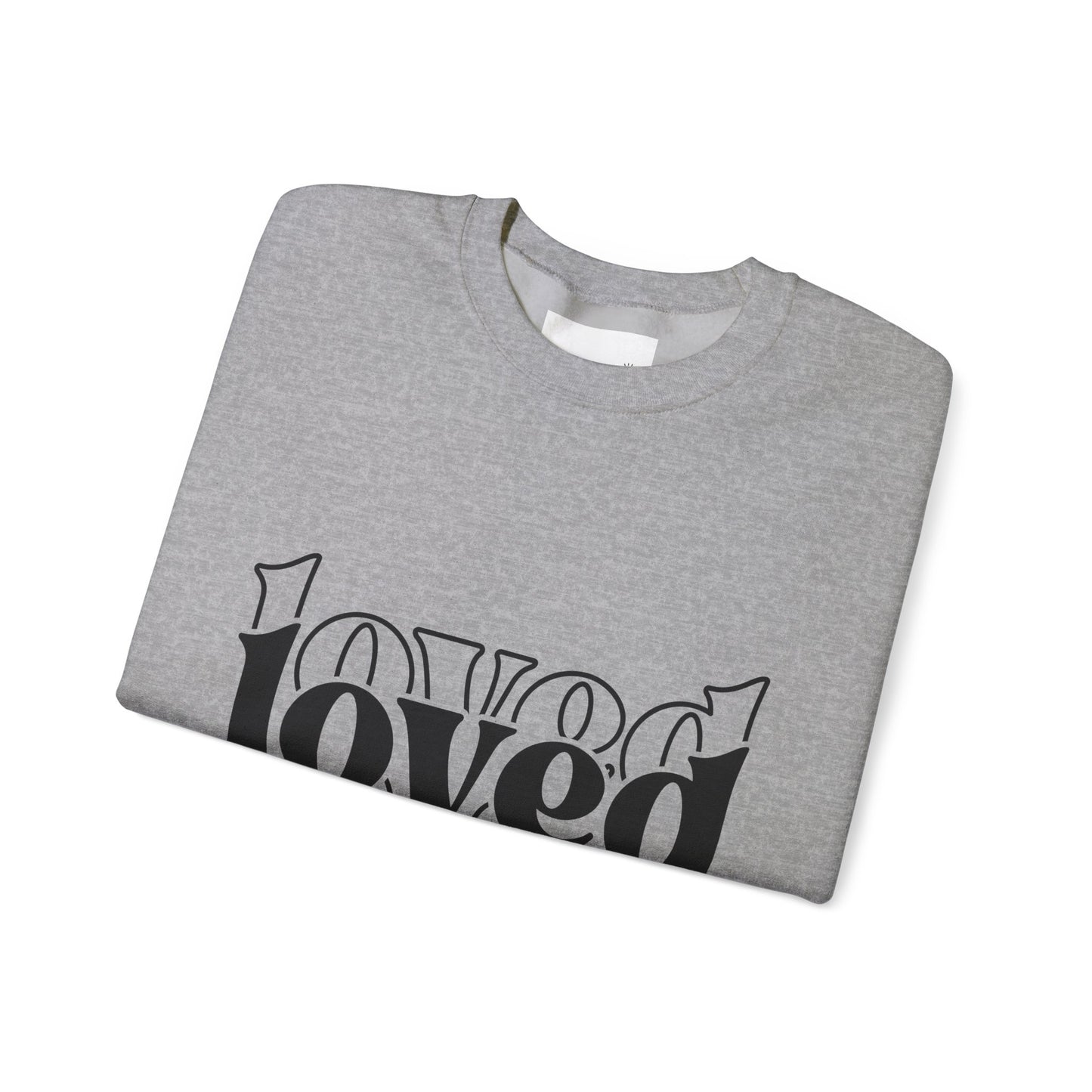 Loved Crewneck Sweatshirt | Cozy Christian Apparel, Perfect for Faith Events, Gift for Her, Church Outfits, Inspirational Fashion