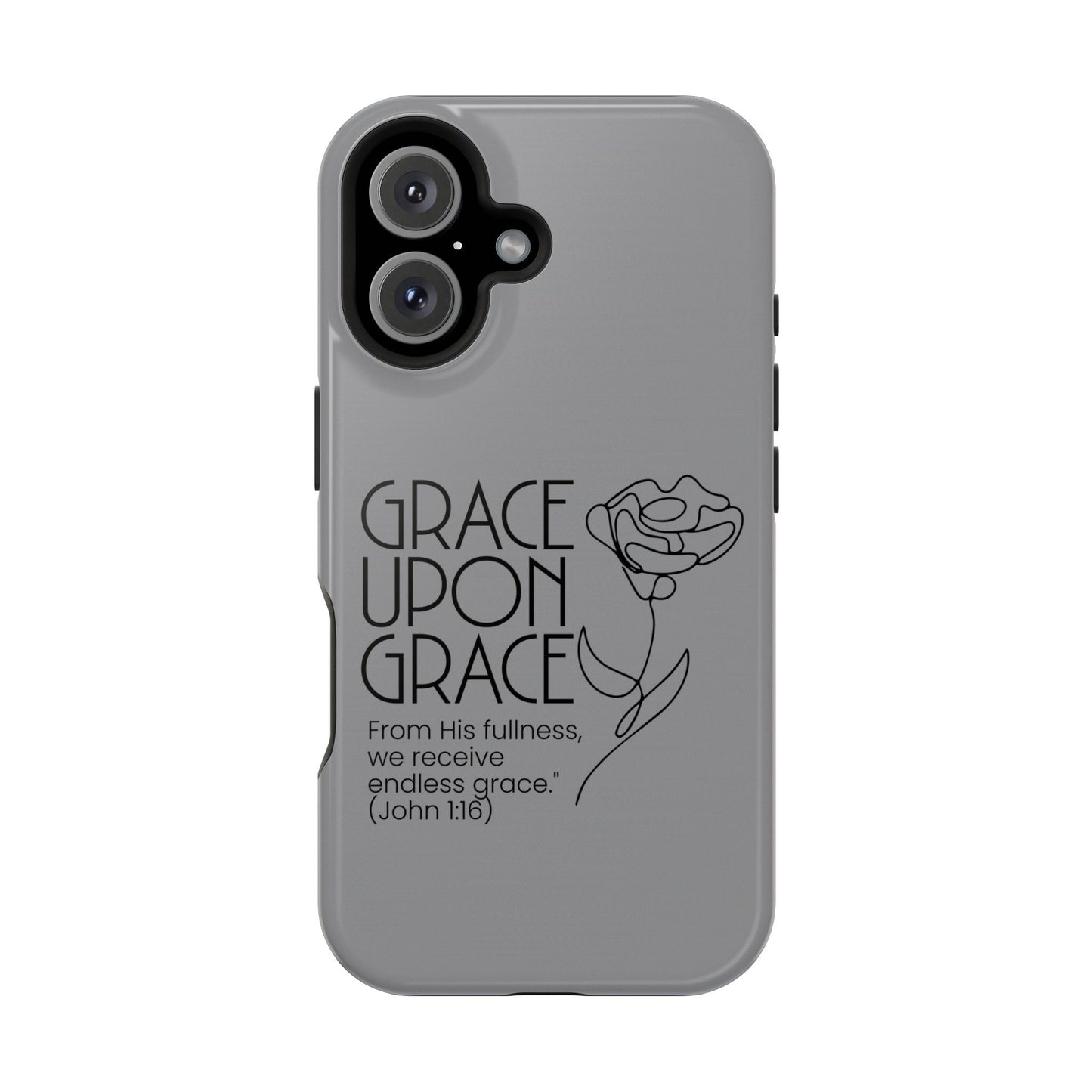 Inspirational Magnetic Phone Case - 'Grace Upon Grace' Design