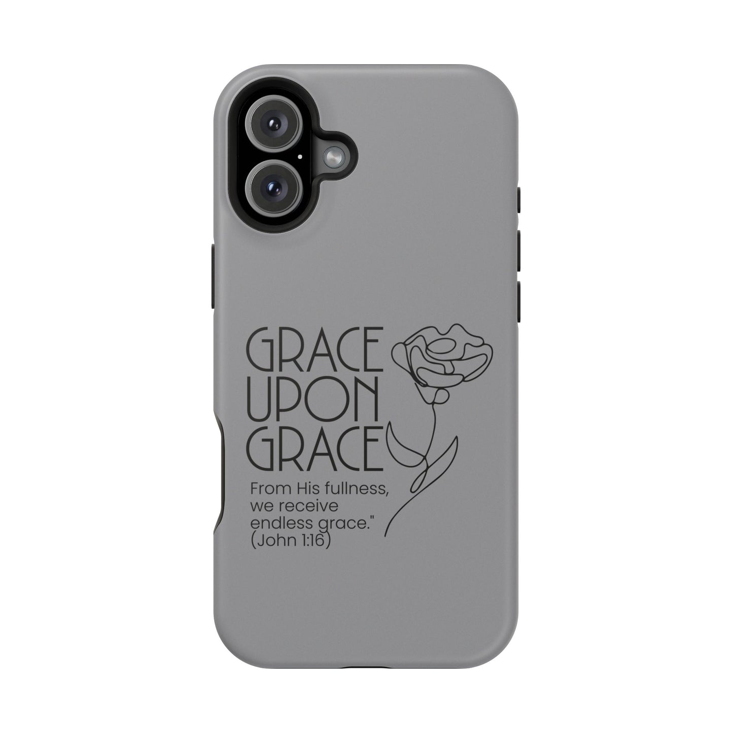 Inspirational Magnetic Phone Case - 'Grace Upon Grace' Design
