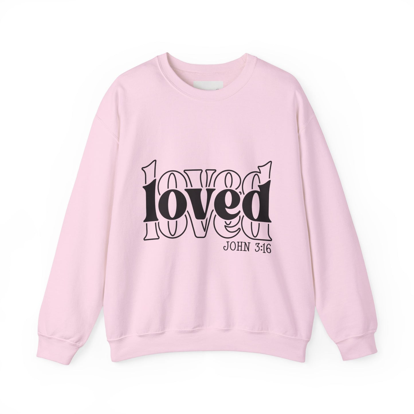 Loved Crewneck Sweatshirt | Cozy Christian Apparel, Perfect for Faith Events, Gift for Her, Church Outfits, Inspirational Fashion
