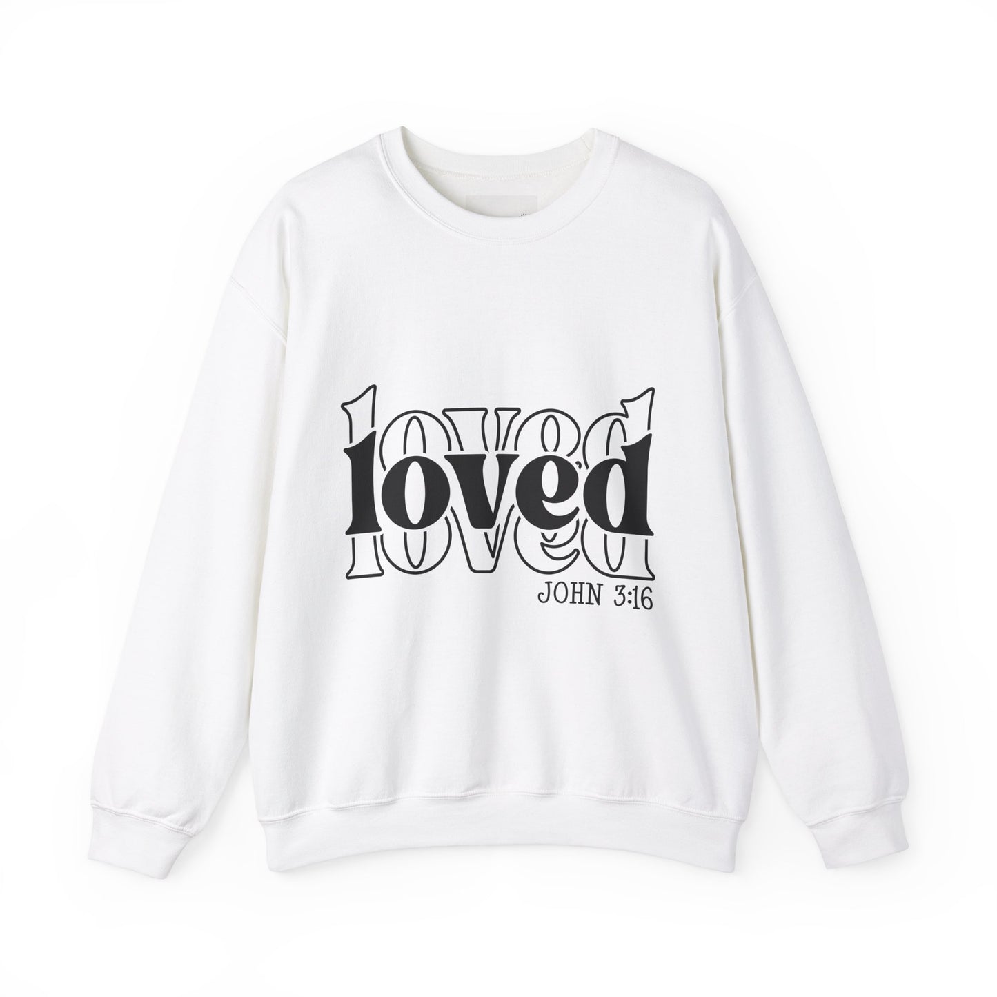 Loved Crewneck Sweatshirt | Cozy Christian Apparel, Perfect for Faith Events, Gift for Her, Church Outfits, Inspirational Fashion