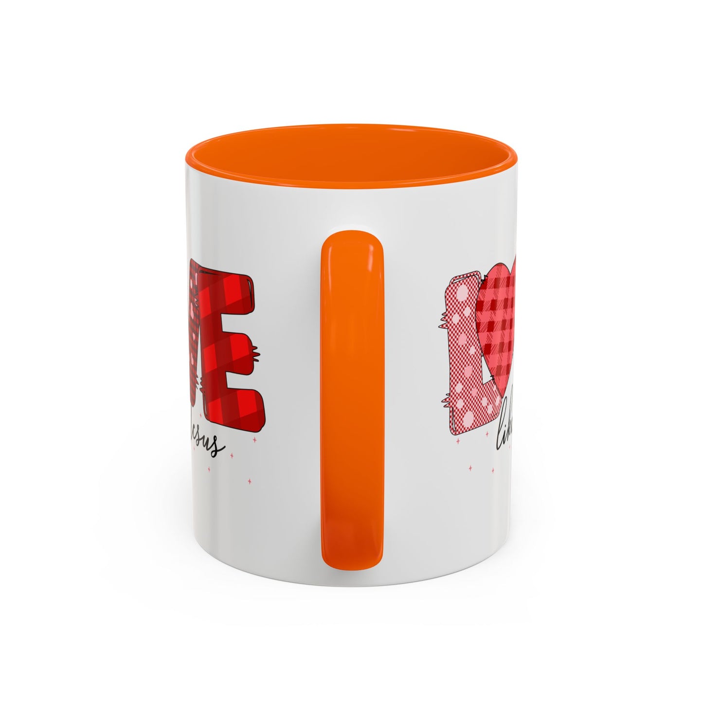 Love Like Jesus Accent Coffee Mug - Perfect Gift for Coffee Lovers, Inspirational Mug for Holidays, Home Décor, Christian Gifts, Home