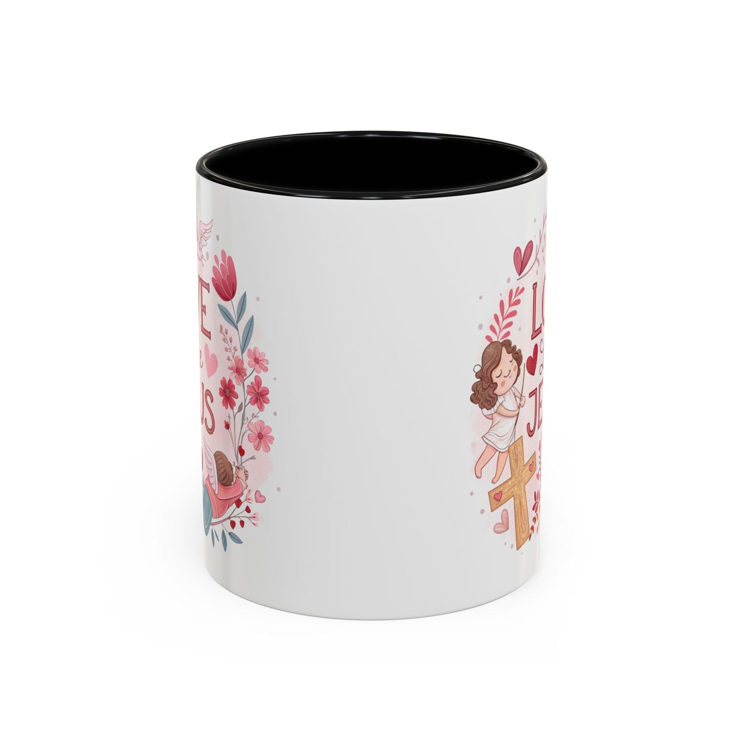 Inspirational Accent Coffee Mug - "Love Like Jesus" Design, Motivational Gift for Christians, Religious Home Decor, Unique Coffee Lover's