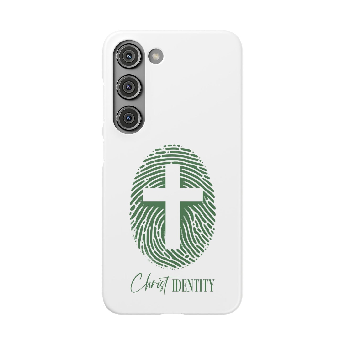 Inspirational Christ Identity Snap Case - Faith-Based Phone Cover