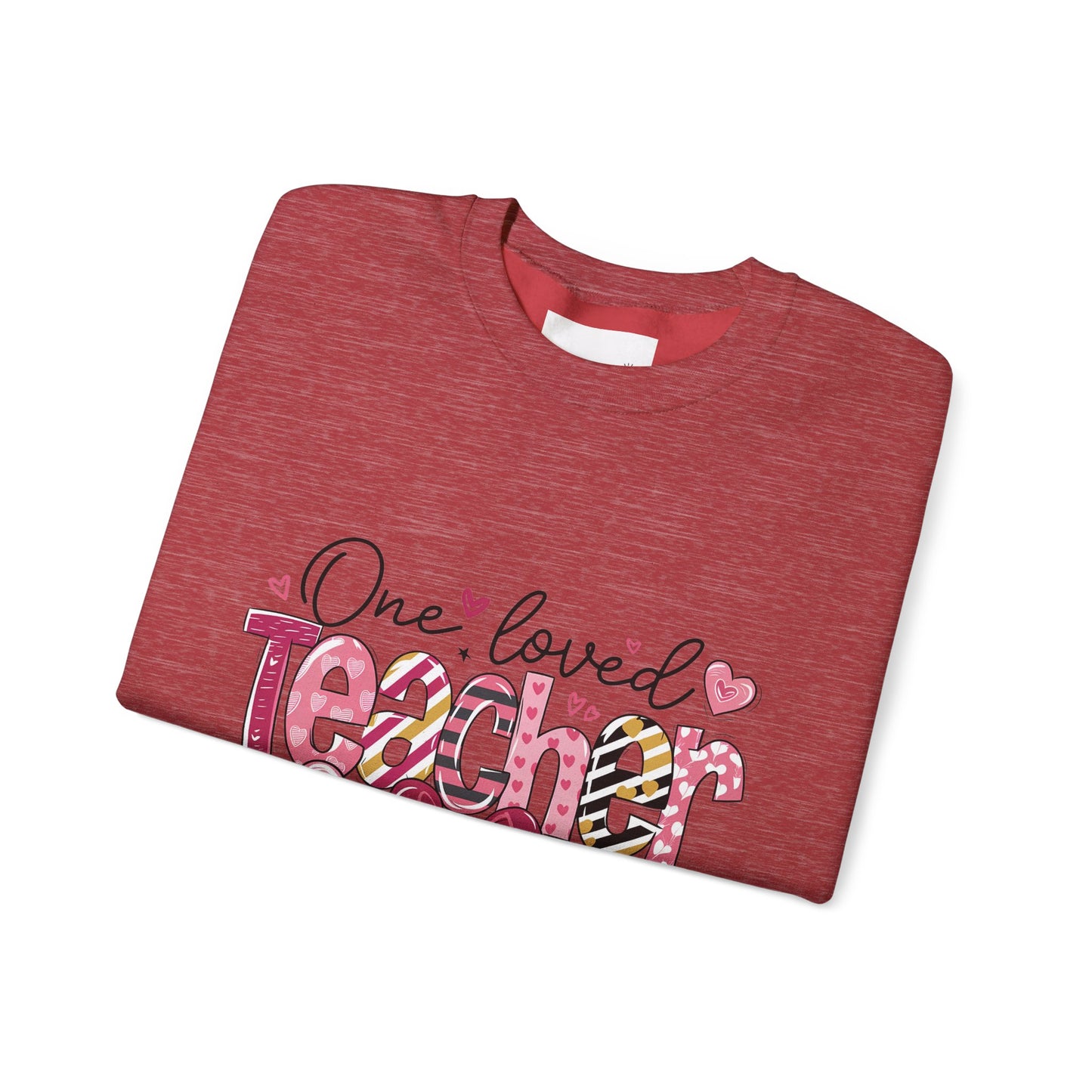 One Loved Teacher Sweatshirt, Gift for Teacher, Educational Apparel, Teacher Appreciation, Classroom Style, Unisex Crewneck