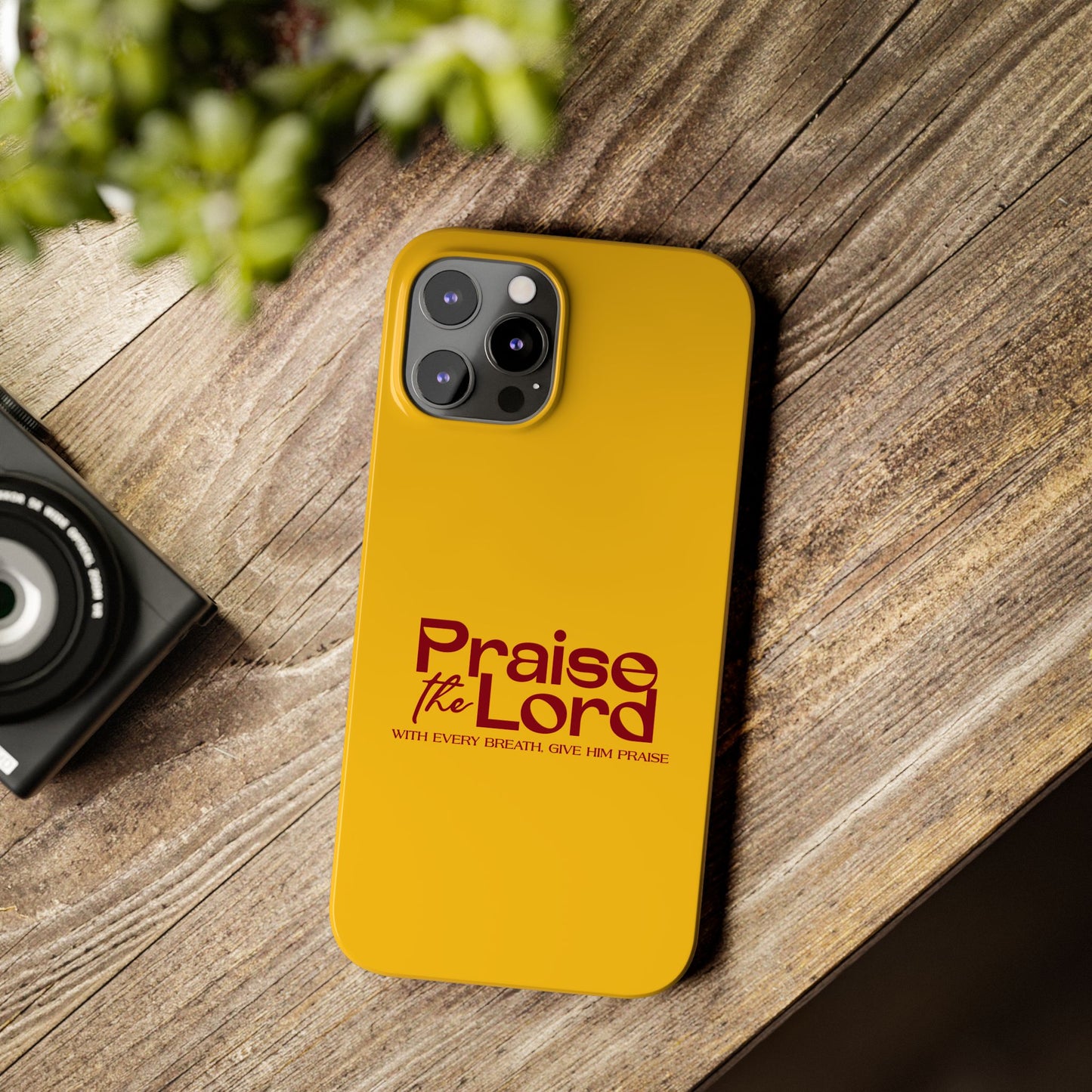 Praise the Lord Slim Phone Case - Inspirational Christian Design