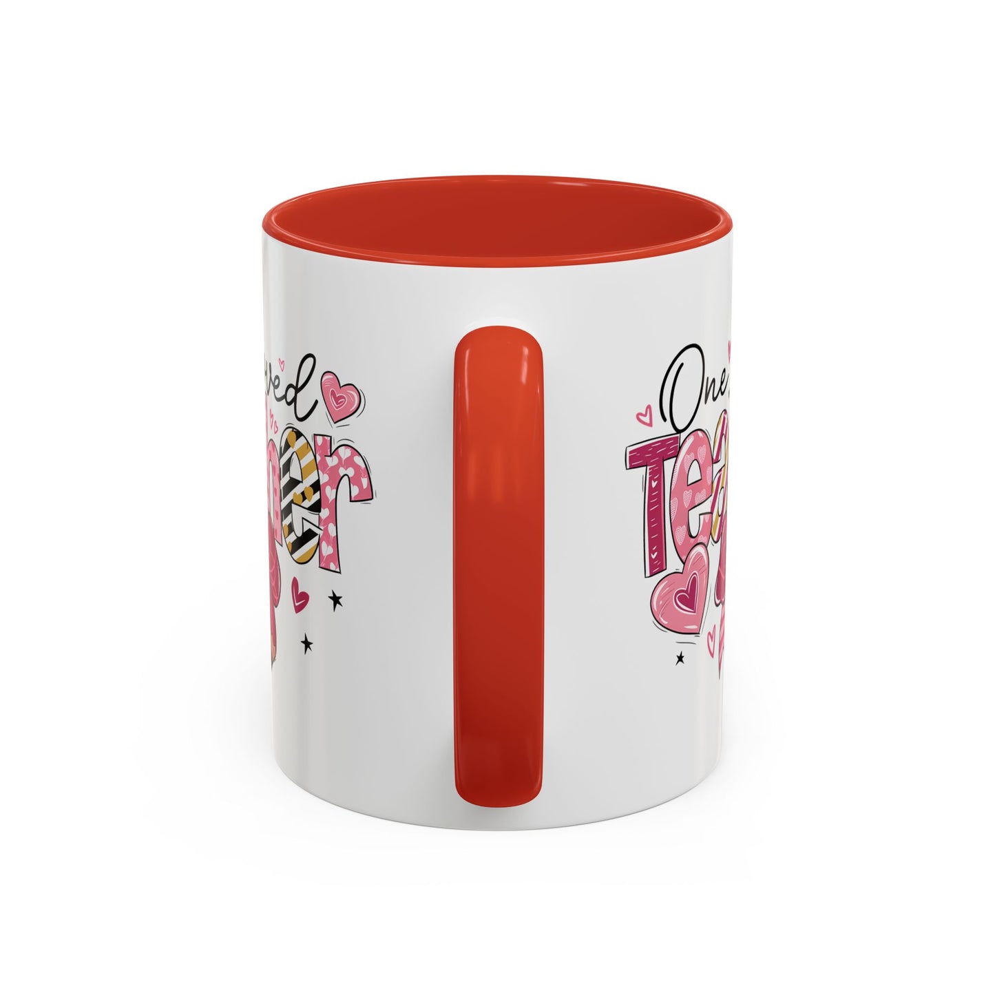 Cute Teacher Coffee Mug - One Loved Teacher Gift, Teacher Appreciation, Back to School, Inspirational Mug, Classroom Decor