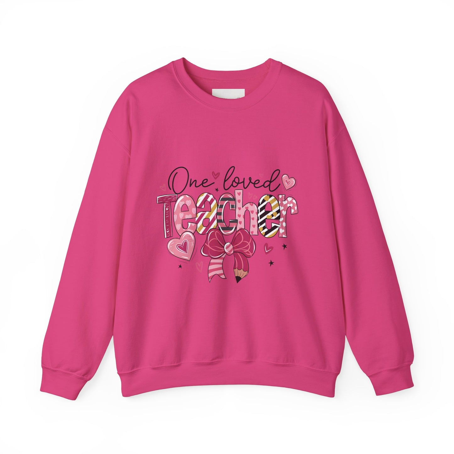 One Loved Teacher Sweatshirt, Gift for Teacher, Educational Apparel, Teacher Appreciation, Classroom Style, Unisex Crewneck