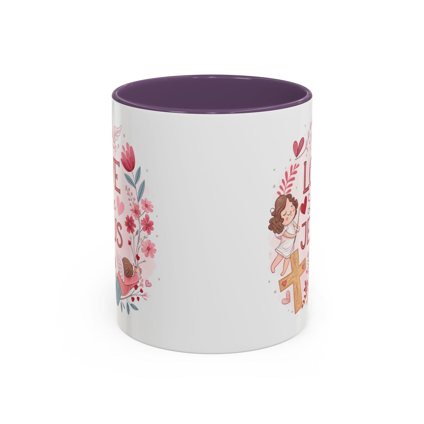 Inspirational Accent Coffee Mug - "Love Like Jesus" Design, Motivational Gift for Christians, Religious Home Decor, Unique Coffee Lover's