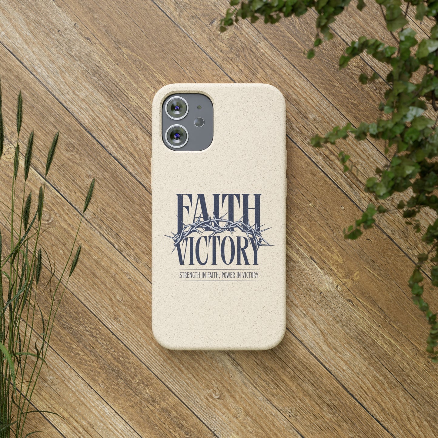 Biodegradable Phone Case - Faith & Victory Design