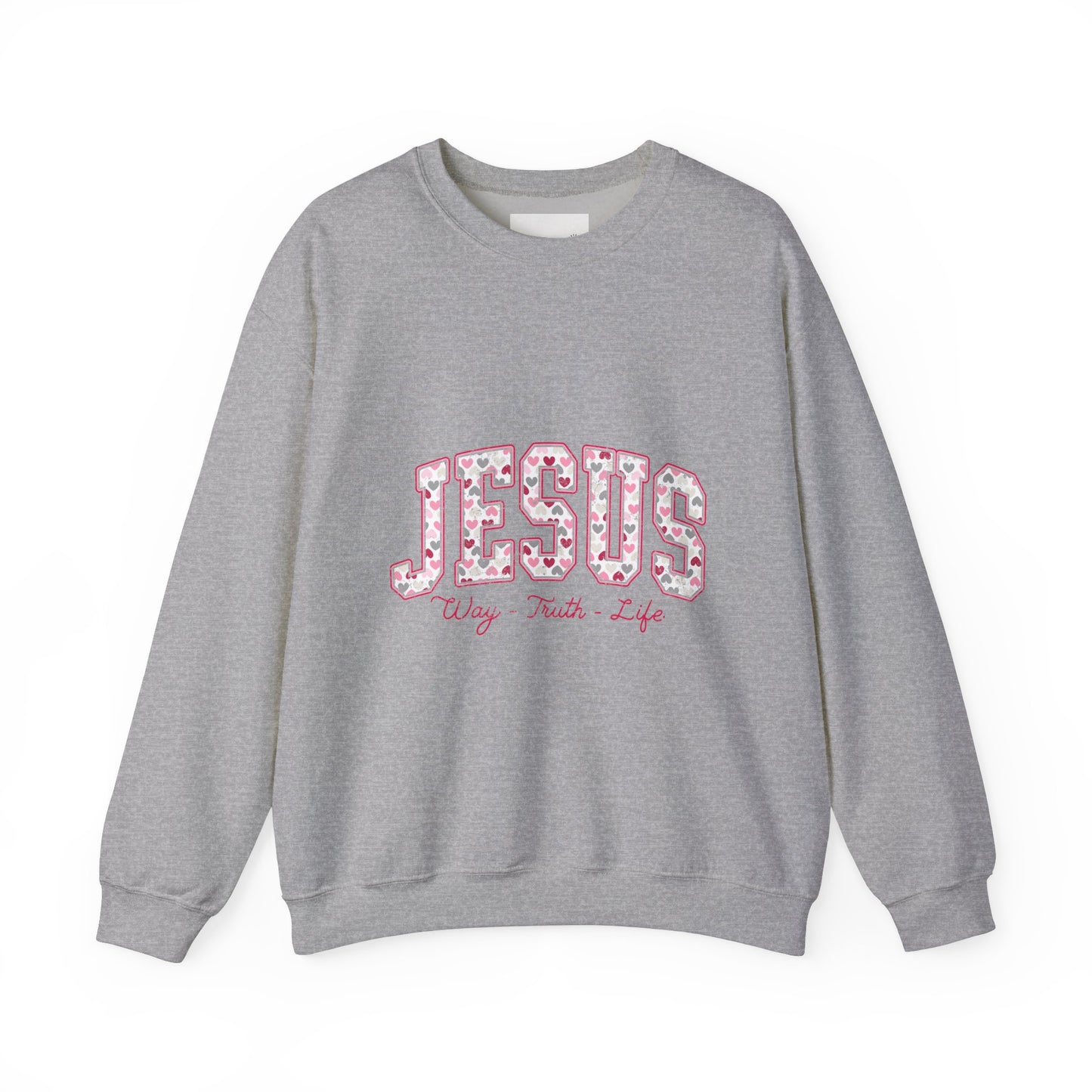 Inspirational Jesus Crewneck Sweatshirt - Faith-Based Apparel, Christian Gift, Cozy Style, Casual Wear, Spiritual Vibe
