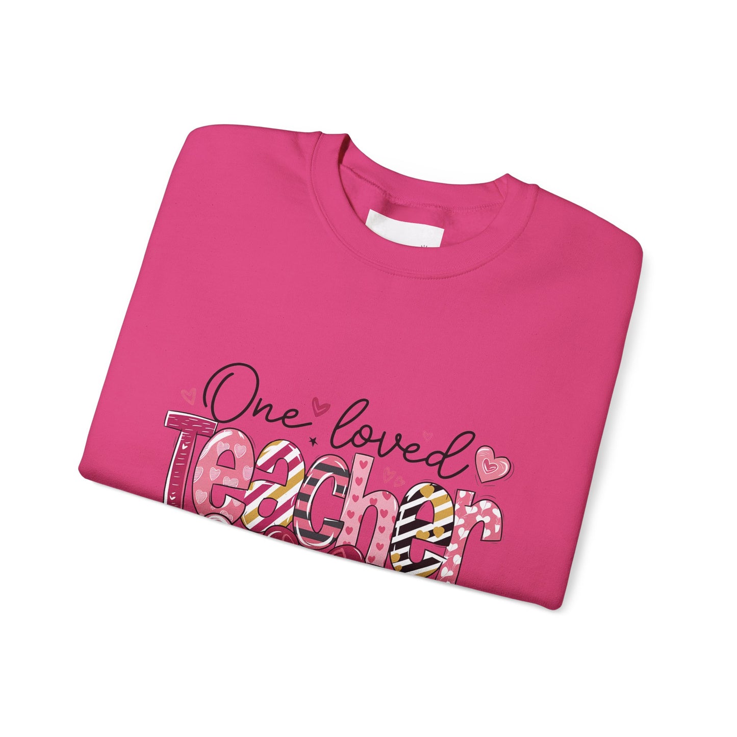One Loved Teacher Sweatshirt, Gift for Teacher, Educational Apparel, Teacher Appreciation, Classroom Style, Unisex Crewneck