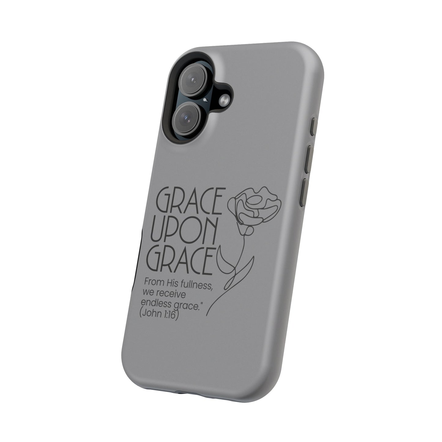 Inspirational Magnetic Phone Case - 'Grace Upon Grace' Design