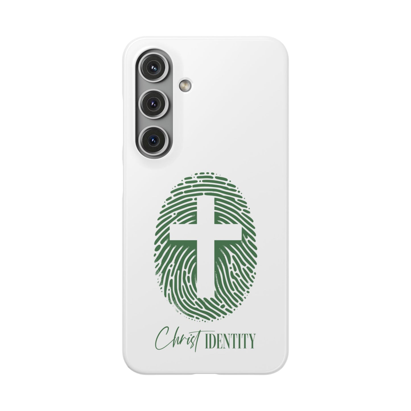 Inspirational Christ Identity Snap Case - Faith-Based Phone Cover