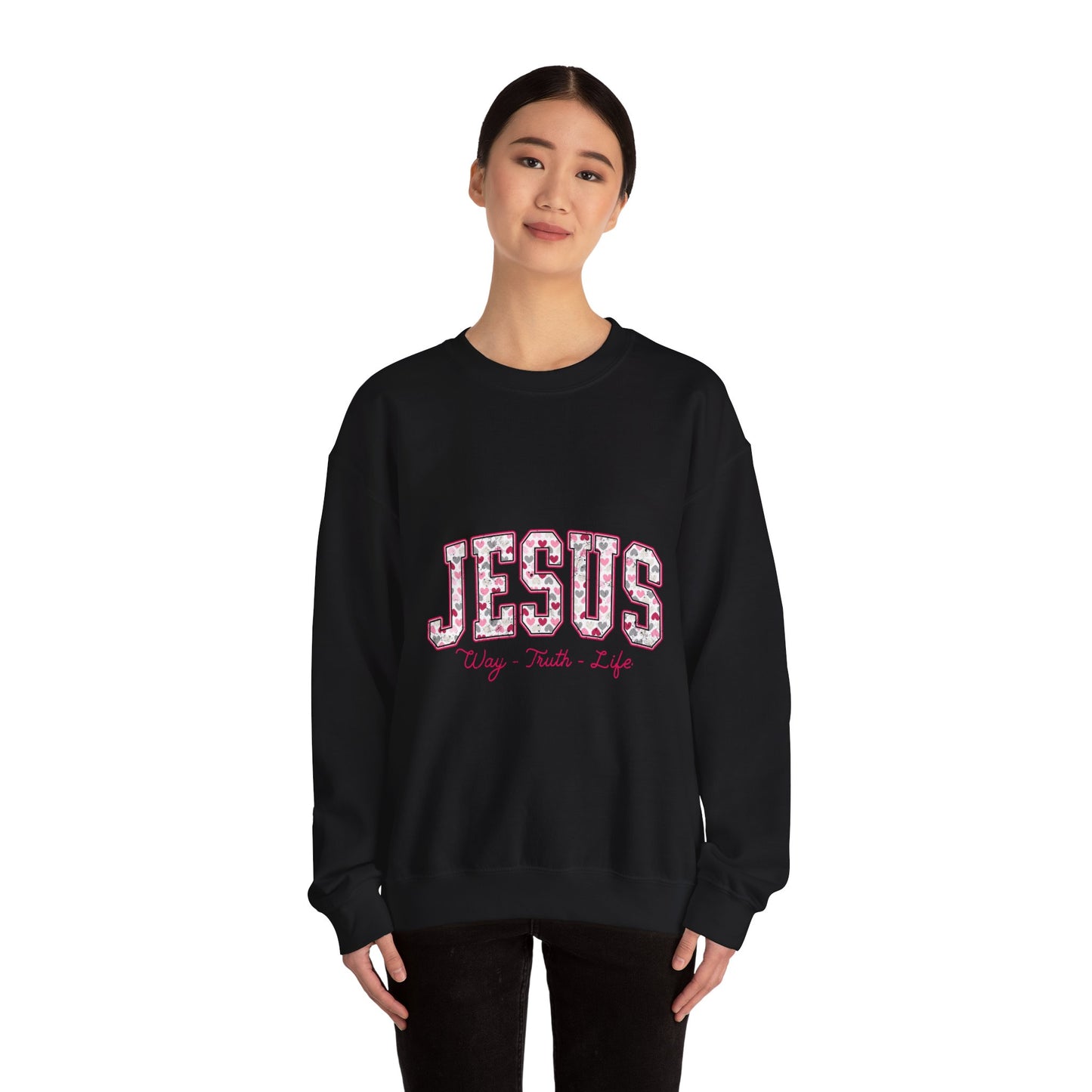 Inspirational Jesus Crewneck Sweatshirt - Faith-Based Apparel, Christian Gift, Cozy Style, Casual Wear, Spiritual Vibe