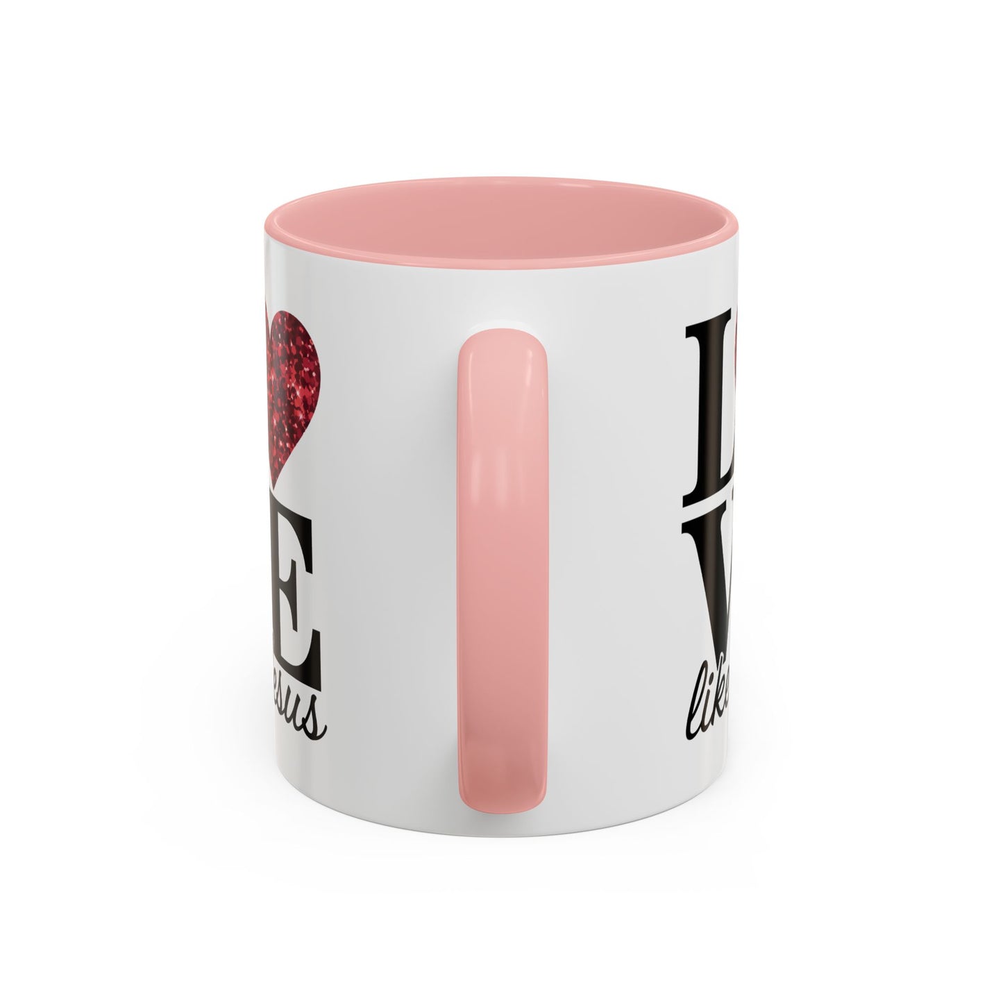 Inspirational Love Mug - Heart Design, Perfect Gift for Christians, Quotes Mug, Coffee Lover's Gift, Decorate Your Kitchen