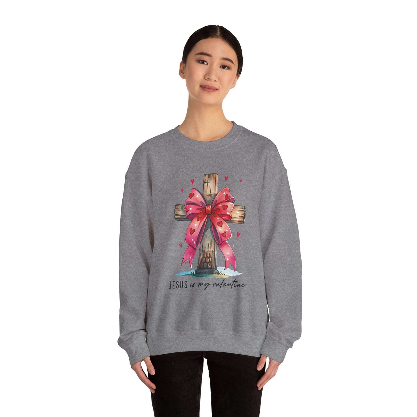 Faith-Inspired Crewneck Sweatshirt, Cozy Christian Gift, Jesus Love Apparel, Church Sweatshirt, Cute Casual Outfit