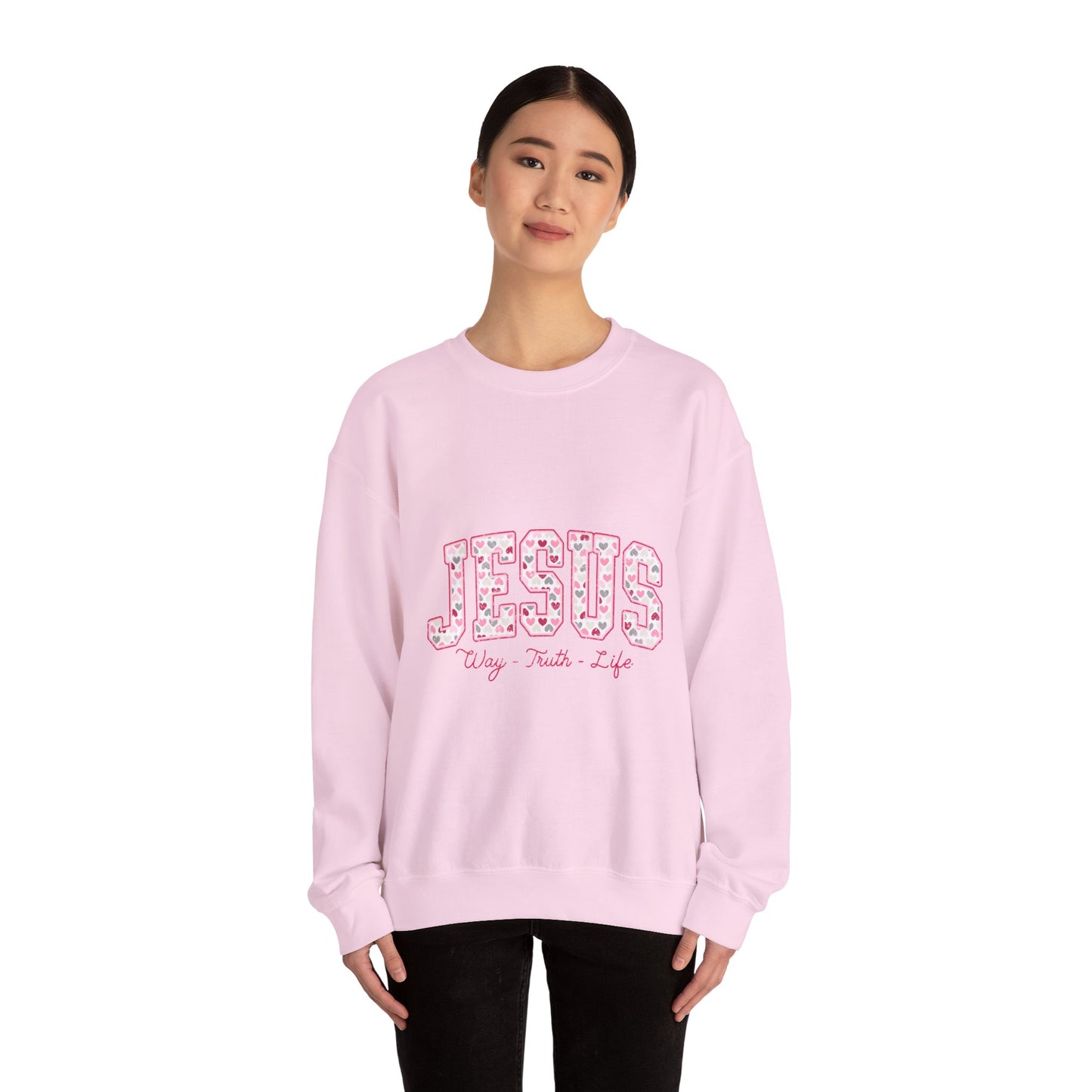 Inspirational Jesus Crewneck Sweatshirt - Faith-Based Apparel, Christian Gift, Cozy Style, Casual Wear, Spiritual Vibe