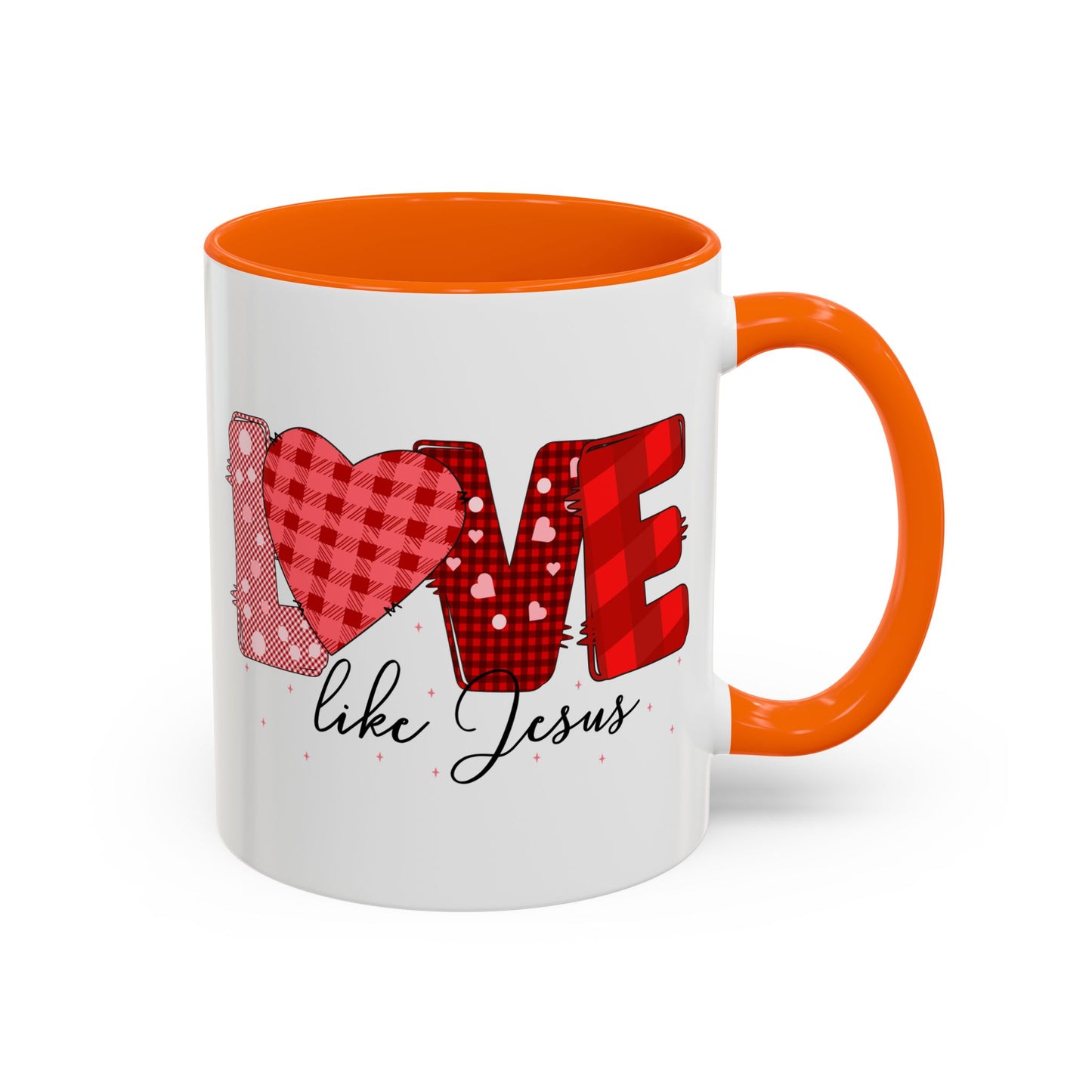 Love Like Jesus Accent Coffee Mug - Perfect Gift for Coffee Lovers, Inspirational Mug for Holidays, Home Décor, Christian Gifts, Home