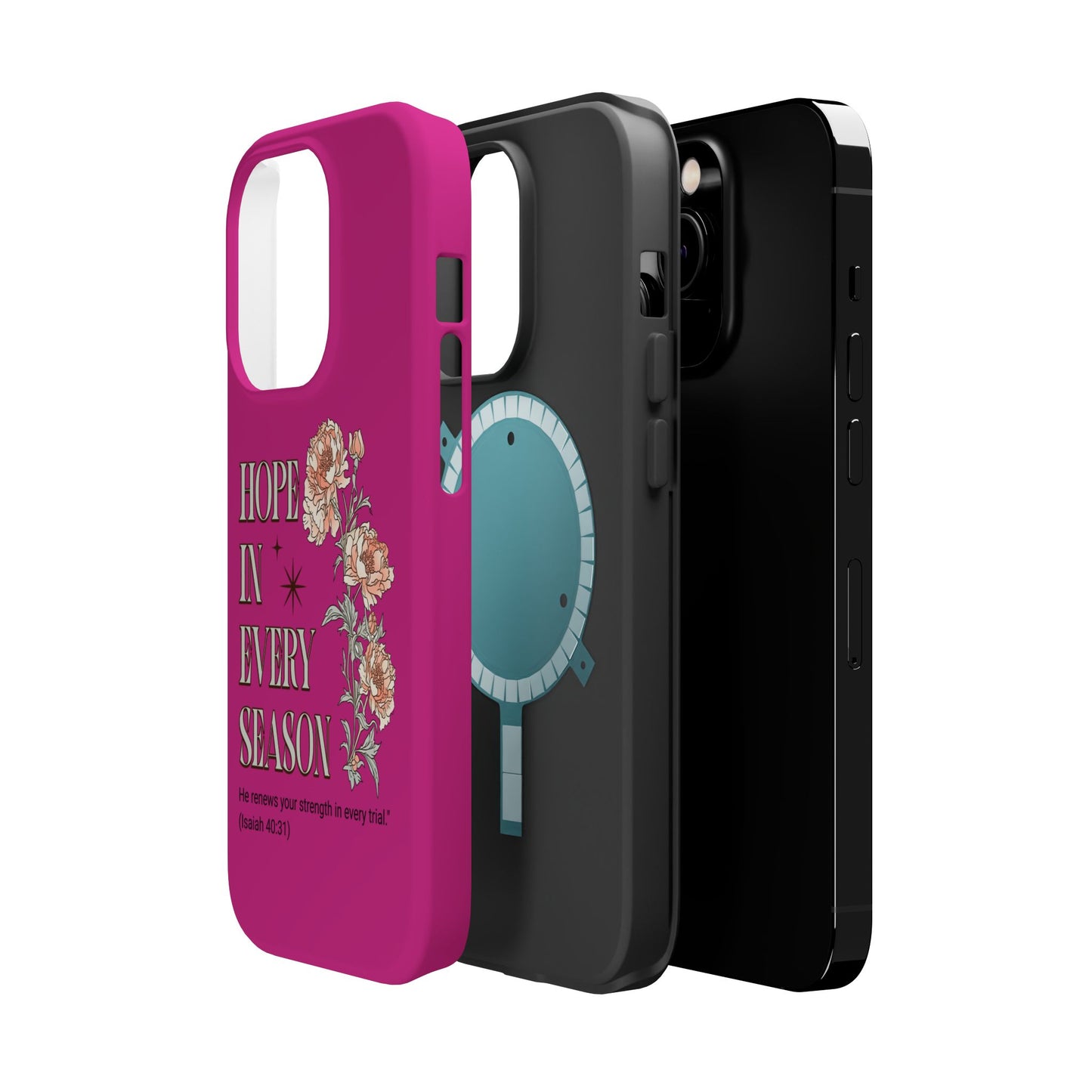 Inspirational Floral Magnetic Tough Case - "Hope in Every Season"