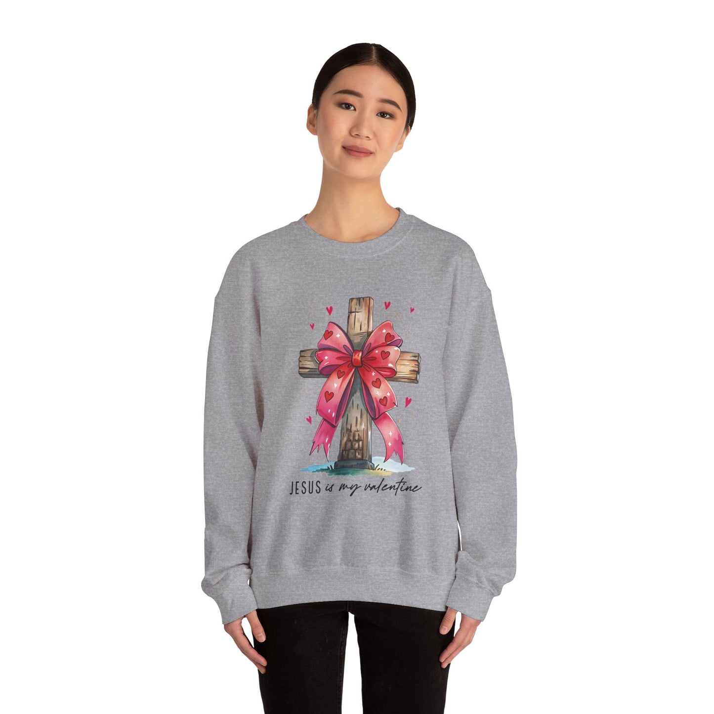 Faith-Inspired Crewneck Sweatshirt, Cozy Christian Gift, Jesus Love Apparel, Church Sweatshirt, Cute Casual Outfit