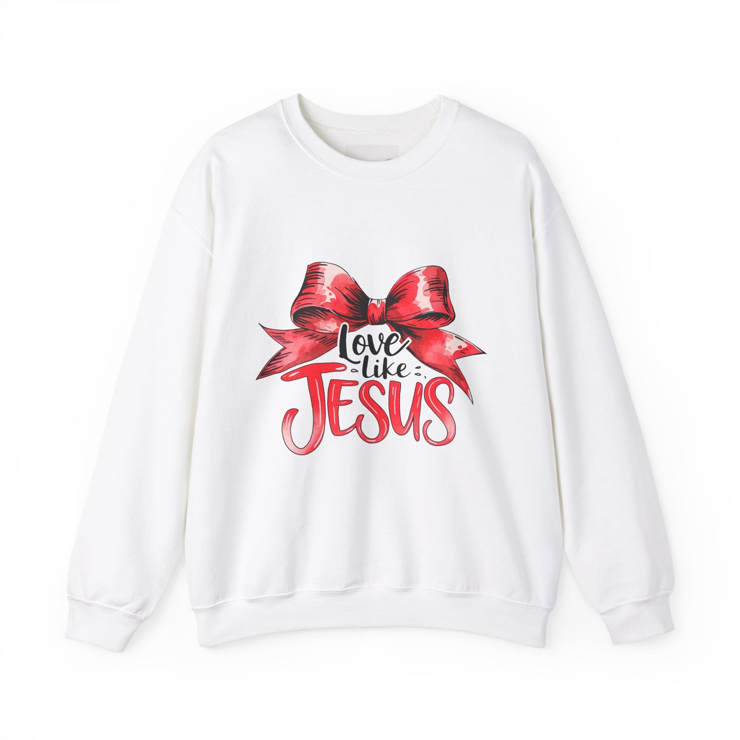 Love Like Jesus Sweatshirt | Inspirational Crewneck | Faith-Based Apparel | Christian Gift | Cozy Church Wear, Religious Motivation,