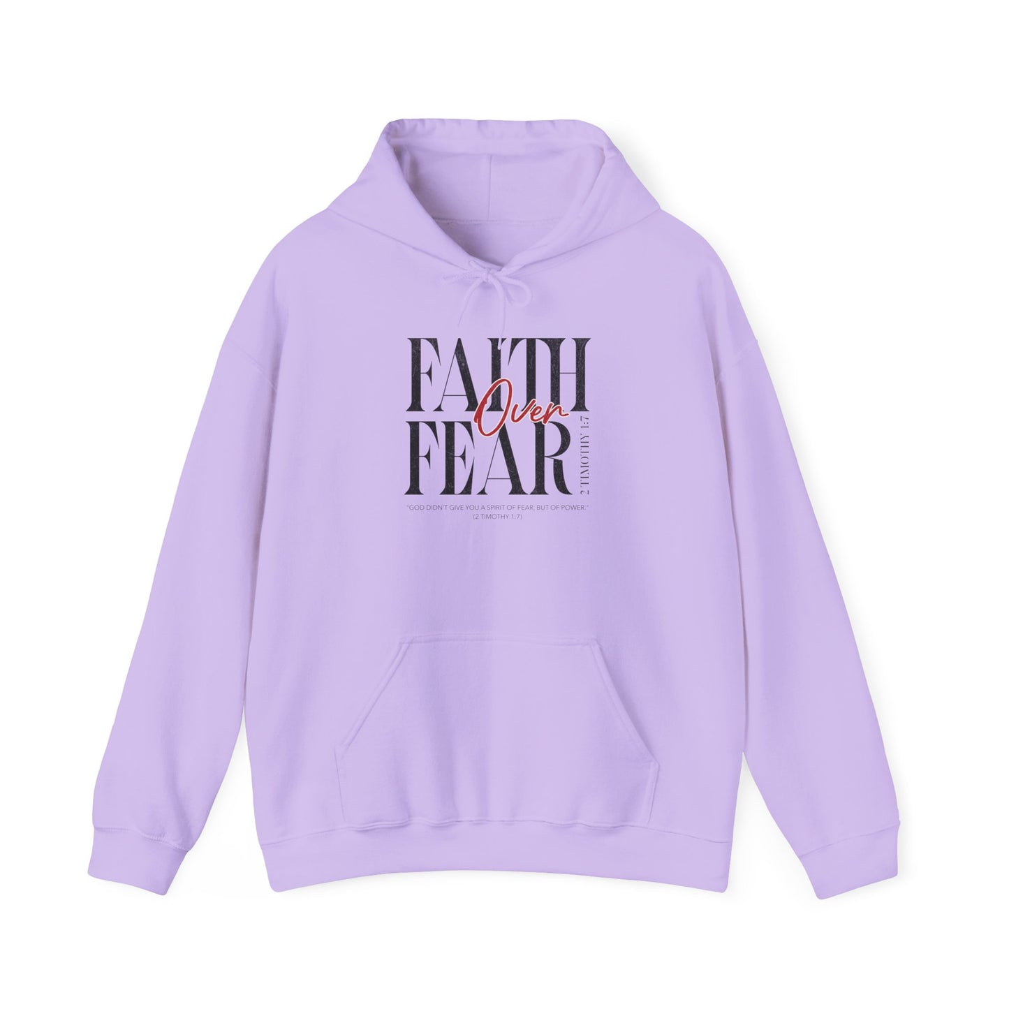 Faith Over Fear Hoodie | Inspirational Sweatshirt for Comfort and Courage, Perfect for Everyday Wear, Gift for Friends, Motivational