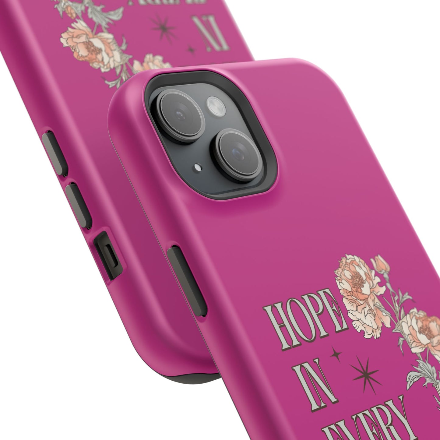 Inspirational Floral Magnetic Tough Case - "Hope in Every Season"