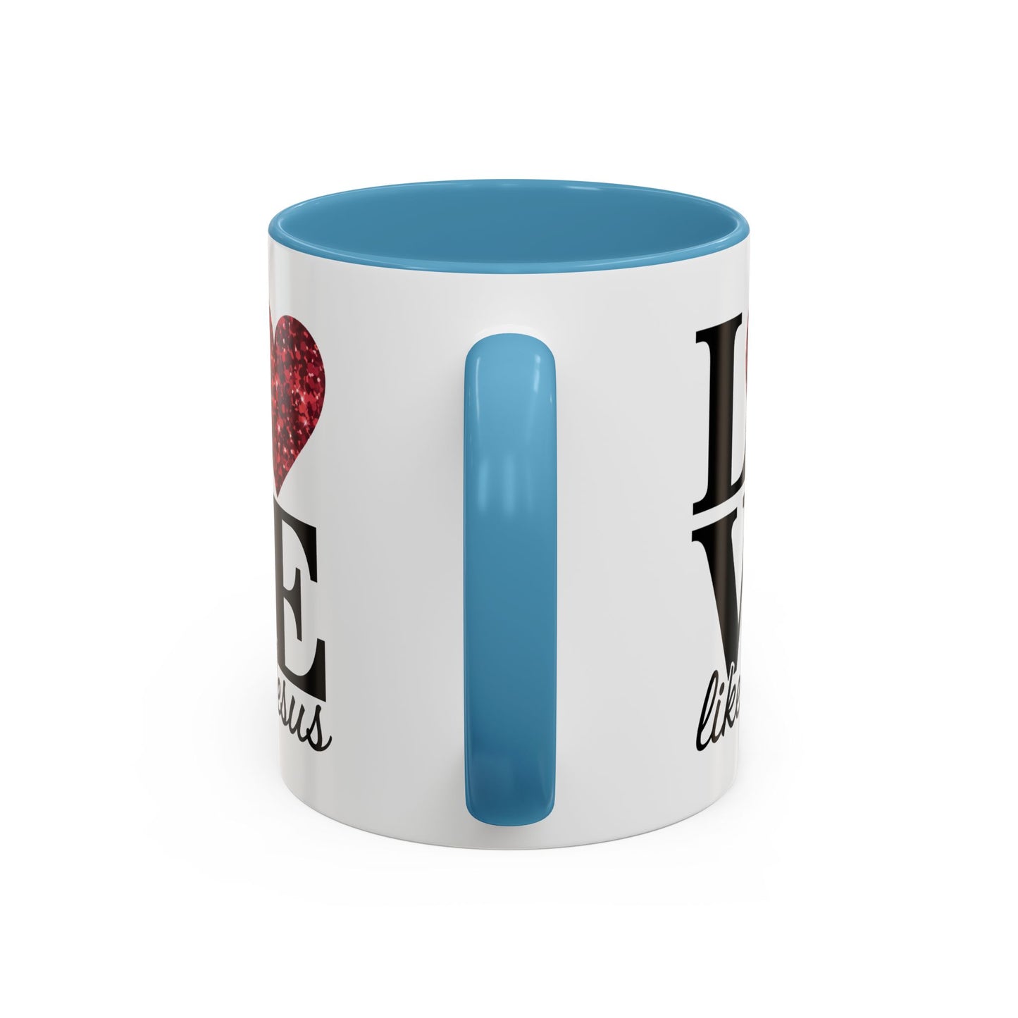 Inspirational Love Mug - Heart Design, Perfect Gift for Christians, Quotes Mug, Coffee Lover's Gift, Decorate Your Kitchen