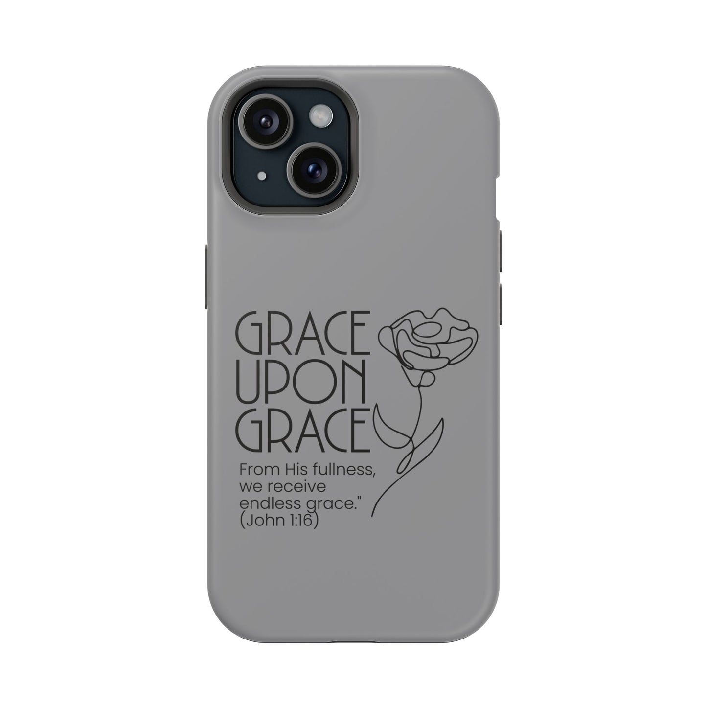 Inspirational Magnetic Phone Case - 'Grace Upon Grace' Design