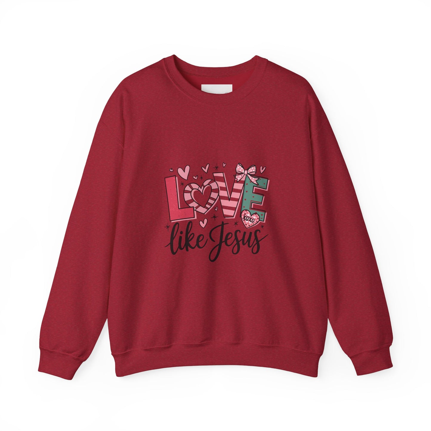Love Like Jesus Sweatshirt, Cozy Unisex Crewneck, Christian Gift, Inspirational Apparel, Faith-Based Fashion, Spring & Winter Wear